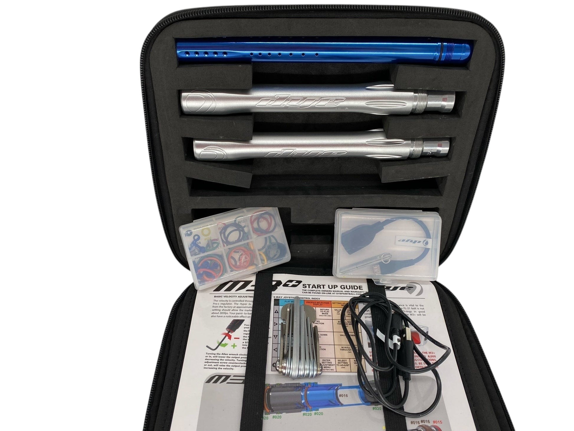 Used Dye M3+ Paintball Gun Blue/Silver Paintball Gun from CPXBrosPaintball Buy/Sell/Trade Paintball Markers, New Paintball Guns, Paintball Hoppers, Paintball Masks, and Hormesis Headbands