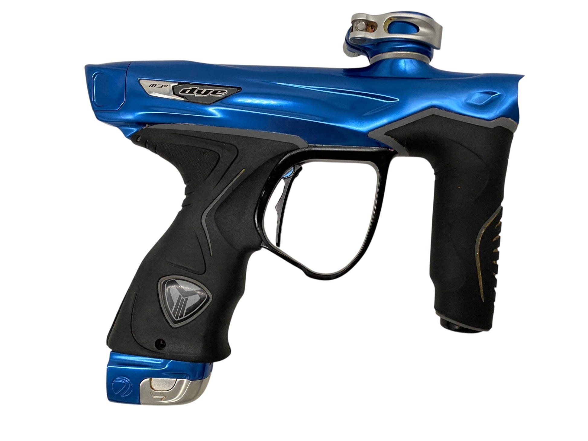 Used Dye M3+ Paintball Gun Blue/Silver Paintball Gun from CPXBrosPaintball Buy/Sell/Trade Paintball Markers, New Paintball Guns, Paintball Hoppers, Paintball Masks, and Hormesis Headbands