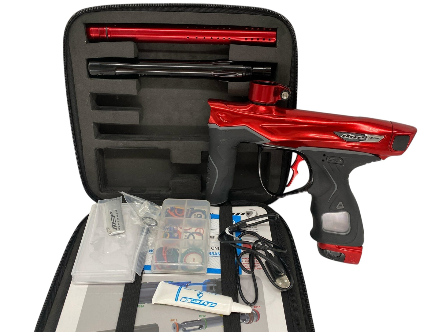 Used Dye M3+ Paintball Gun Red/Black Paintball Gun from CPXBrosPaintball Buy/Sell/Trade Paintball Markers, New Paintball Guns, Paintball Hoppers, Paintball Masks, and Hormesis Headbands