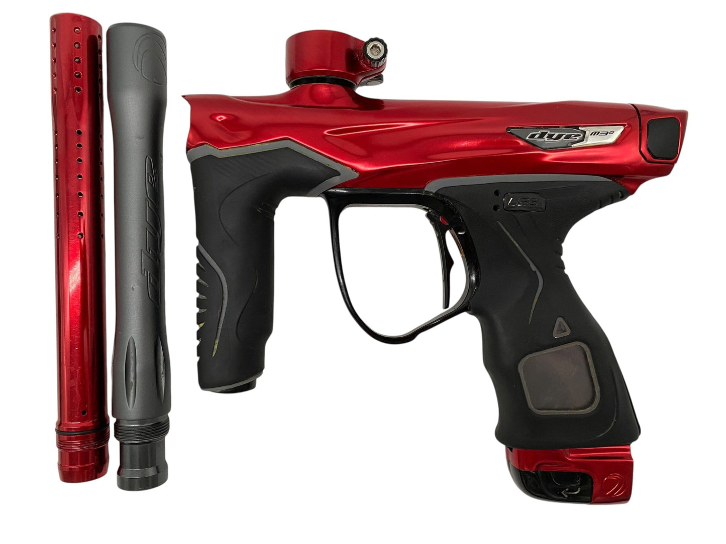 Used Dye M3+ Paintball Gun Red/Grey Paintball Gun from CPXBrosPaintball Buy/Sell/Trade Paintball Markers, New Paintball Guns, Paintball Hoppers, Paintball Masks, and Hormesis Headbands