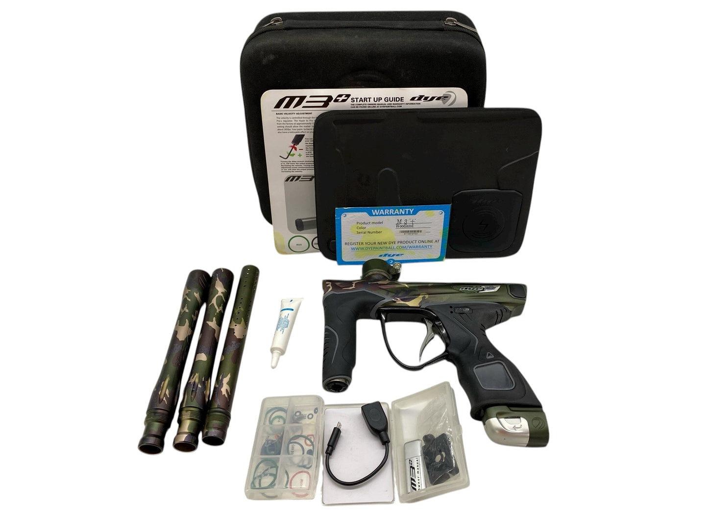 Used Dye M3+ Paintball Gun Woodland Paintball Gun from CPXBrosPaintball Buy/Sell/Trade Paintball Markers, New Paintball Guns, Paintball Hoppers, Paintball Masks, and Hormesis Headbands