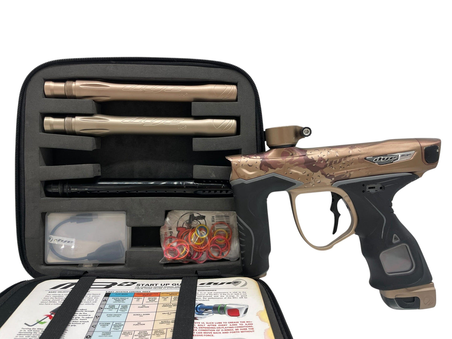 Used DYE M3+ PGA Desert Storm Paintball Gun Paintball Gun from CPXBrosPaintball Buy/Sell/Trade Paintball Markers, New Paintball Guns, Paintball Hoppers, Paintball Masks, and Hormesis Headbands
