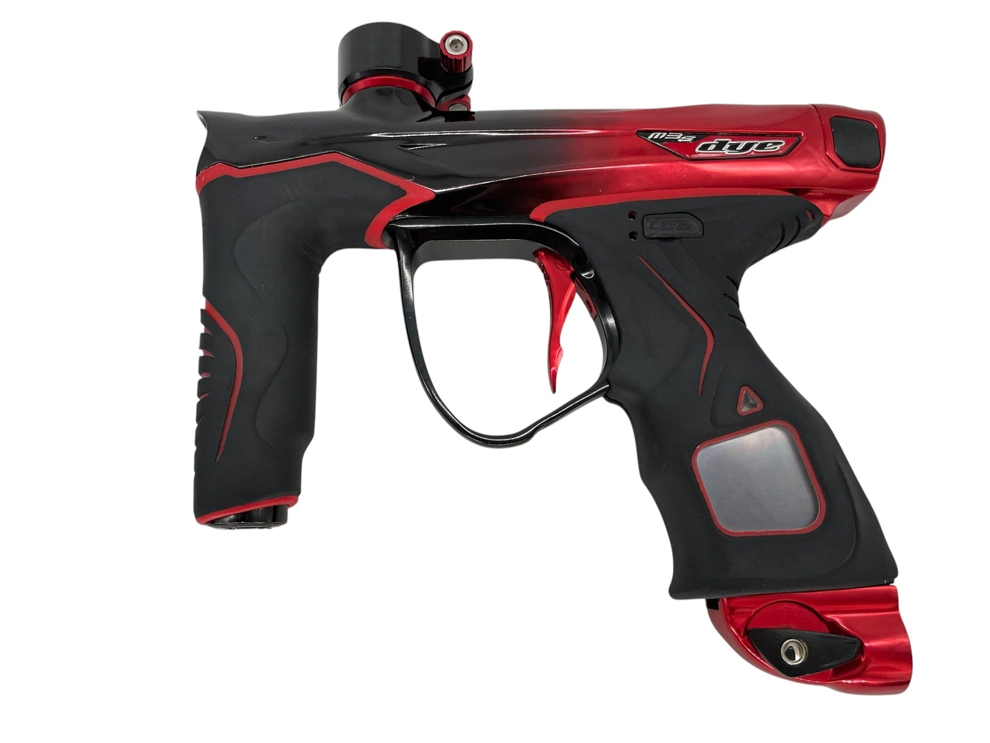 Used Dye M3s Red to Black Fade Paintball Gun Paintball Gun from CPXBrosPaintball Buy/Sell/Trade Paintball Markers, New Paintball Guns, Paintball Hoppers, Paintball Masks, and Hormesis Headbands