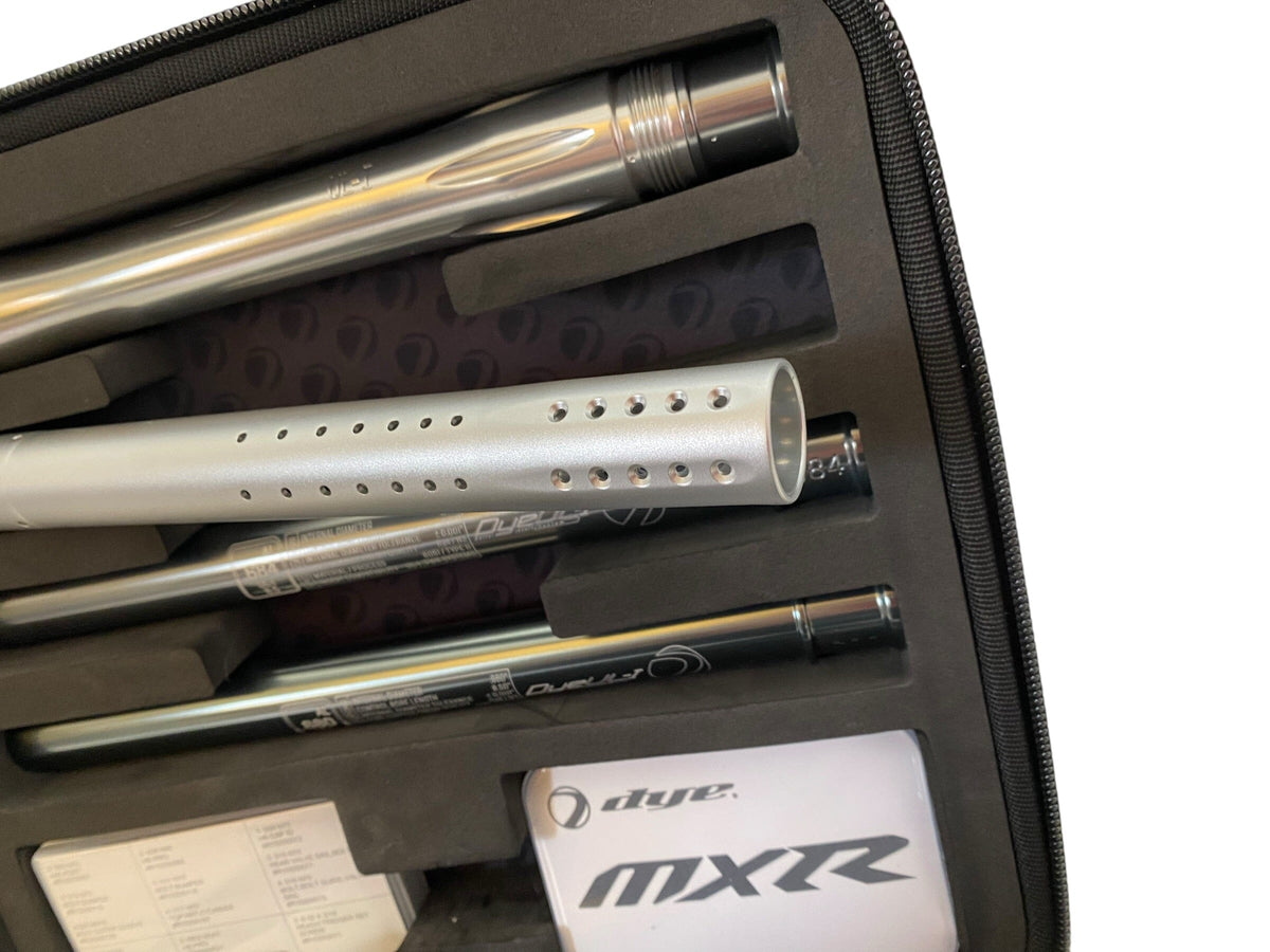 Used Dye MXR LIQUID SILVER Paintball Gun Paintball Gun from CPXBrosPaintball Buy/Sell/Trade Paintball Markers, New Paintball Guns, Paintball Hoppers, Paintball Masks, and Hormesis Headbands