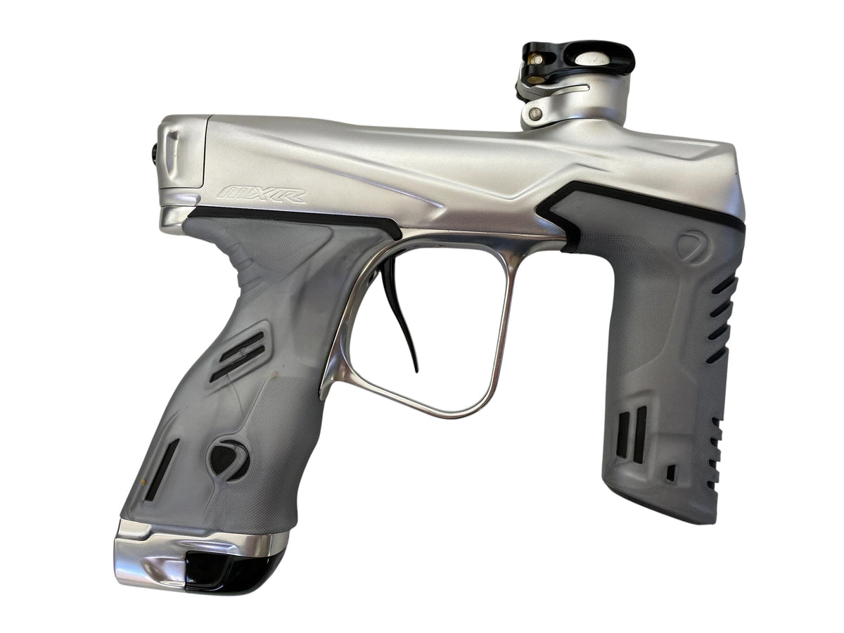 Used Dye Mxr LIQUID SILVER Paintball Gun Paintball Gun from CPXBrosPaintball Buy/Sell/Trade Paintball Markers, New Paintball Guns, Paintball Hoppers, Paintball Masks, and Hormesis Headbands
