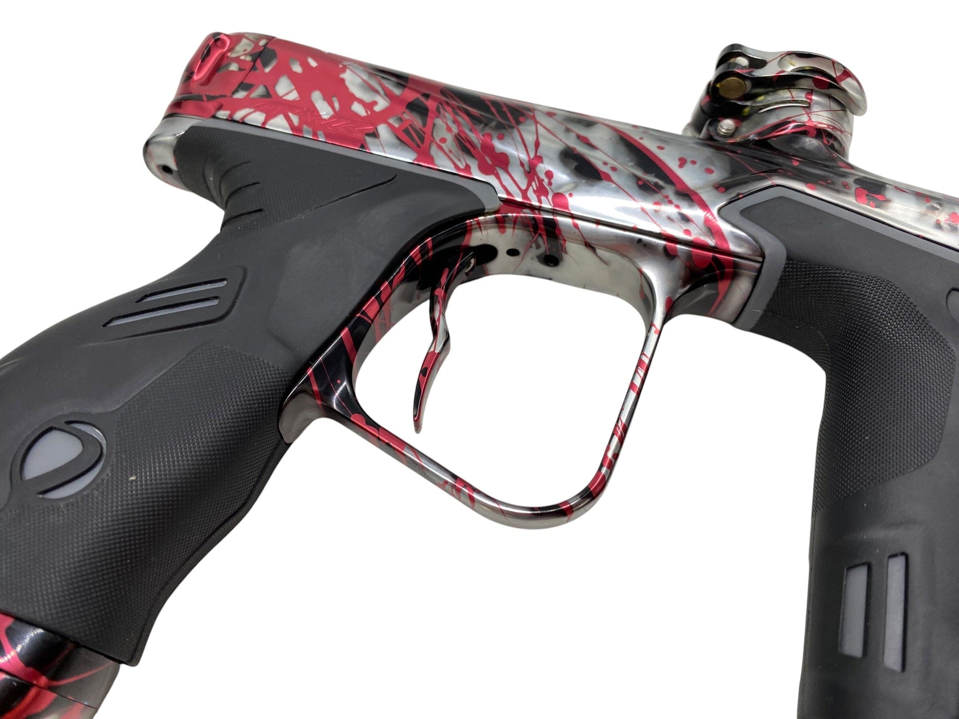 Used Dye Mxr Paintball Gun Blood Splash (METHOD BOLT and Freeflow Trigger Shoe) Paintball Gun from CPXBrosPaintball Buy/Sell/Trade Paintball Markers, New Paintball Guns, Paintball Hoppers, Paintball Masks, and Hormesis Headbands