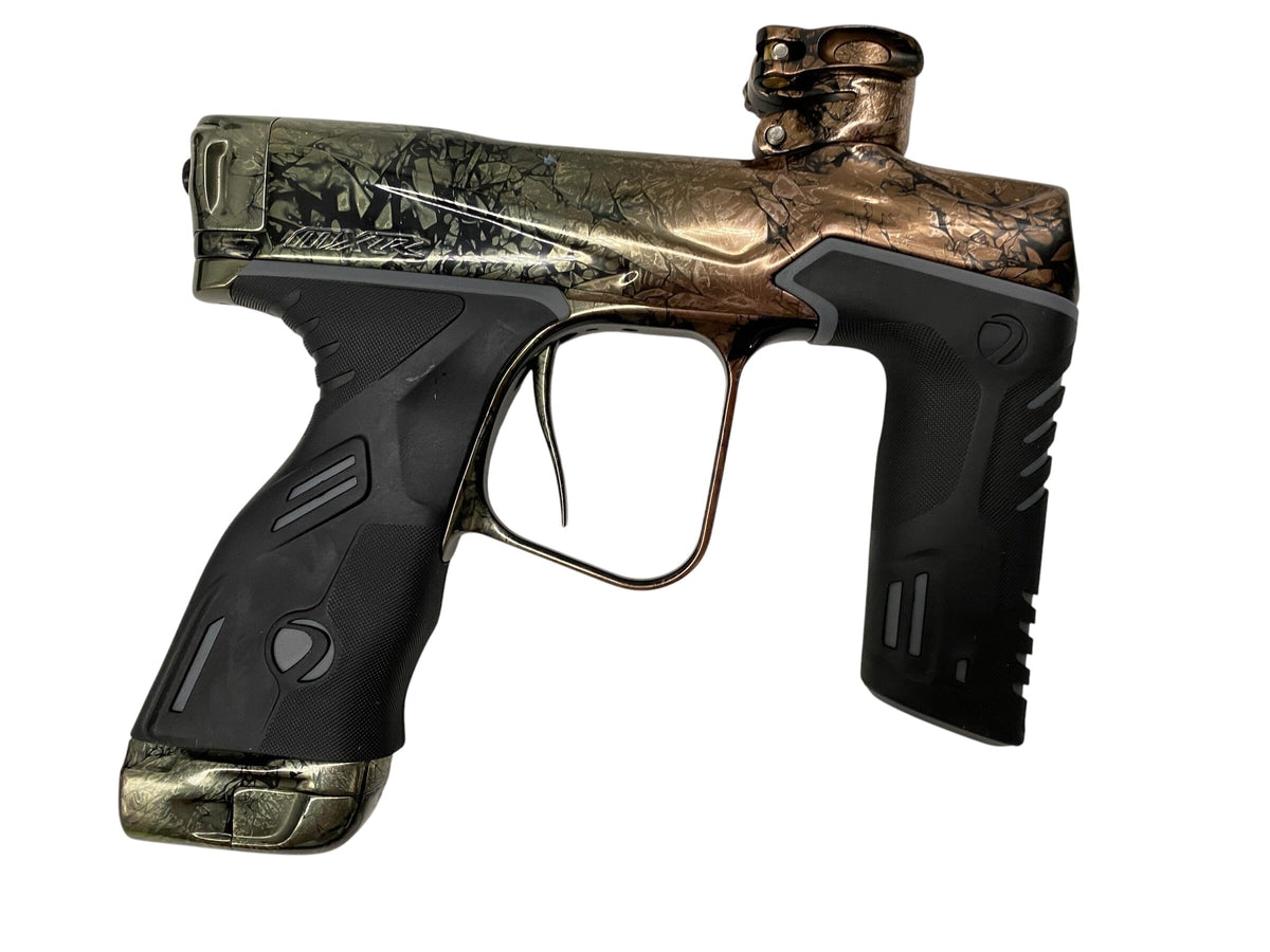 Used Dye Mxr Paintball Gun Green/Brown Marble Fade Paintball Gun from CPXBrosPaintball Buy/Sell/Trade Paintball Markers, New Paintball Guns, Paintball Hoppers, Paintball Masks, and Hormesis Headbands