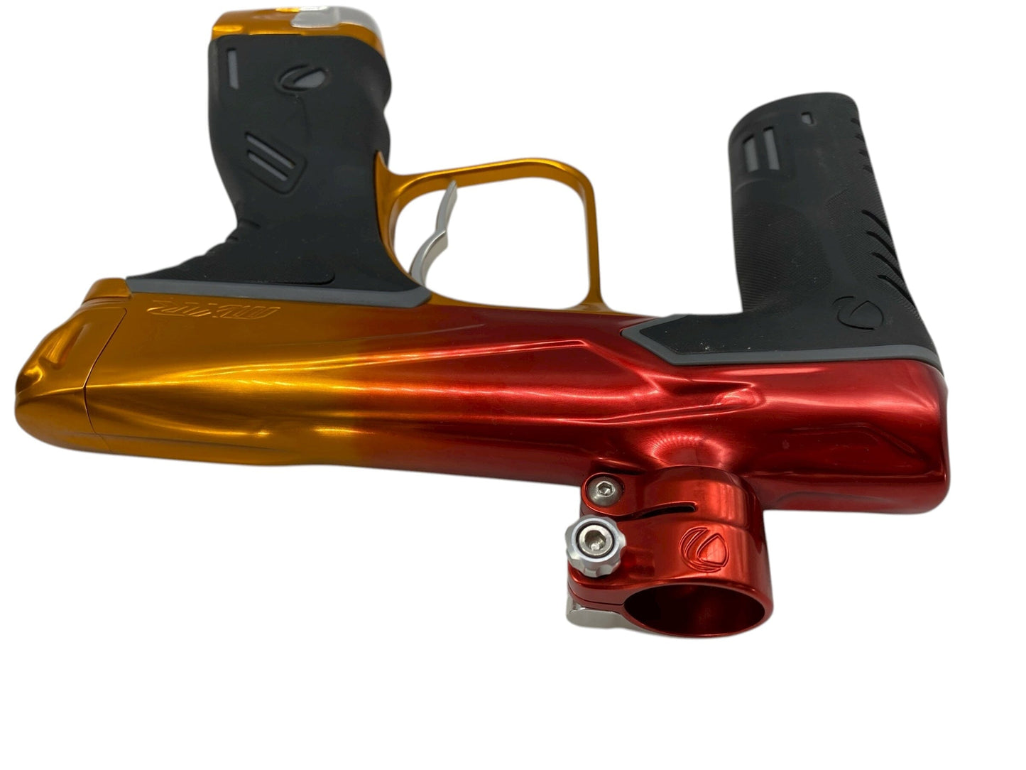 Used Dye MXR Paintball Gun Red/Oarnge Fade Paintball Gun from CPXBrosPaintball Buy/Sell/Trade Paintball Markers, New Paintball Guns, Paintball Hoppers, Paintball Masks, and Hormesis Headbands