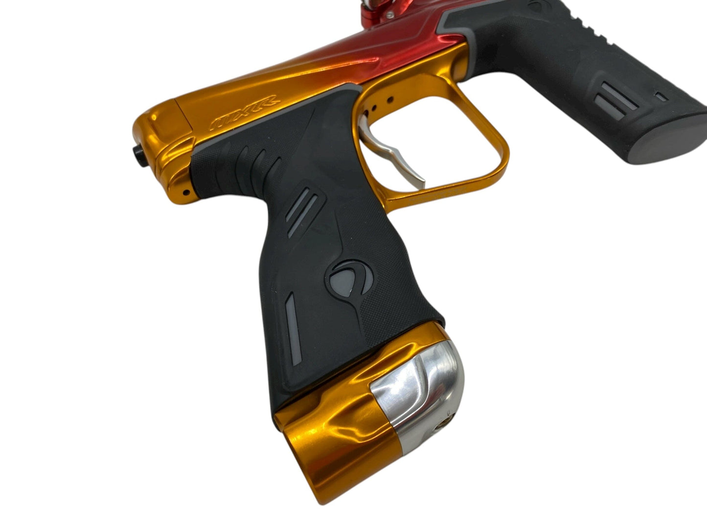 Used Dye MXR Paintball Gun Red/Oarnge Fade Paintball Gun from CPXBrosPaintball Buy/Sell/Trade Paintball Markers, New Paintball Guns, Paintball Hoppers, Paintball Masks, and Hormesis Headbands