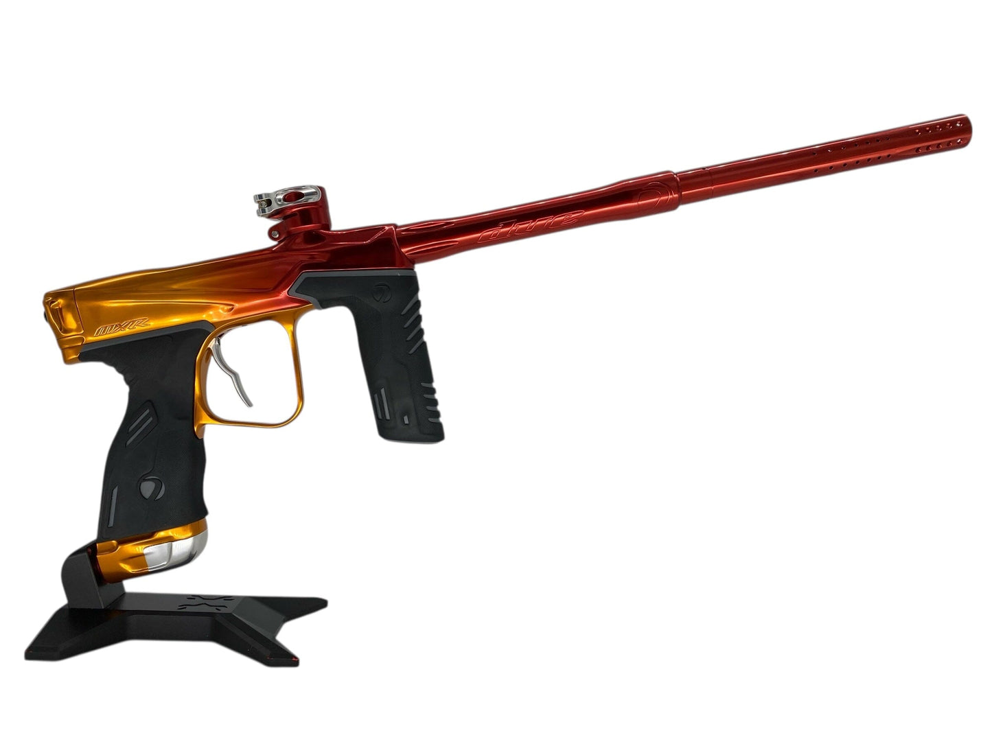 Used Dye MXR Paintball Gun Sunrise Fade Paintball Gun from CPXBrosPaintball Buy/Sell/Trade Paintball Markers, New Paintball Guns, Paintball Hoppers, Paintball Masks, and Hormesis Headbands