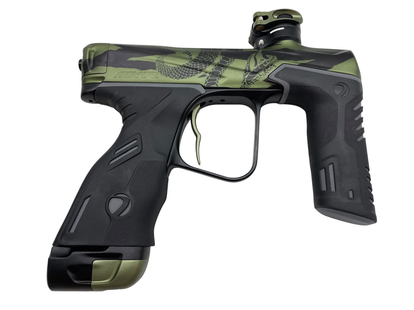 Used DYE MXR Sandana Olive Limited Edition Paintball Gun Paintball Gun from CPXBrosPaintball Buy/Sell/Trade Paintball Markers, New Paintball Guns, Paintball Hoppers, Paintball Masks, and Hormesis Headbands