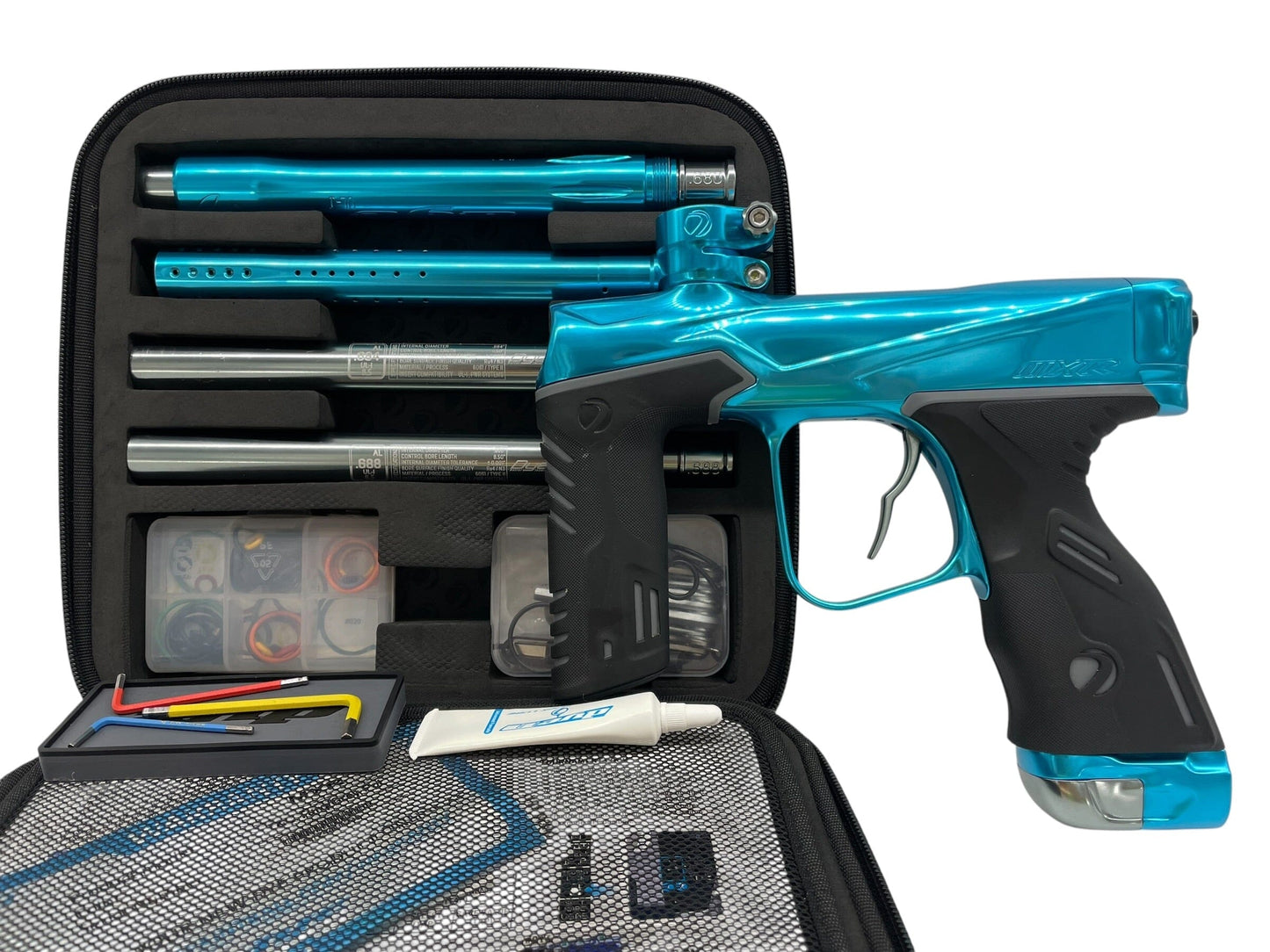 Used Dye MXR T&C Turquoise Paintball Gun Paintball Gun from CPXBrosPaintball Buy/Sell/Trade Paintball Markers, New Paintball Guns, Paintball Hoppers, Paintball Masks, and Hormesis Headbands