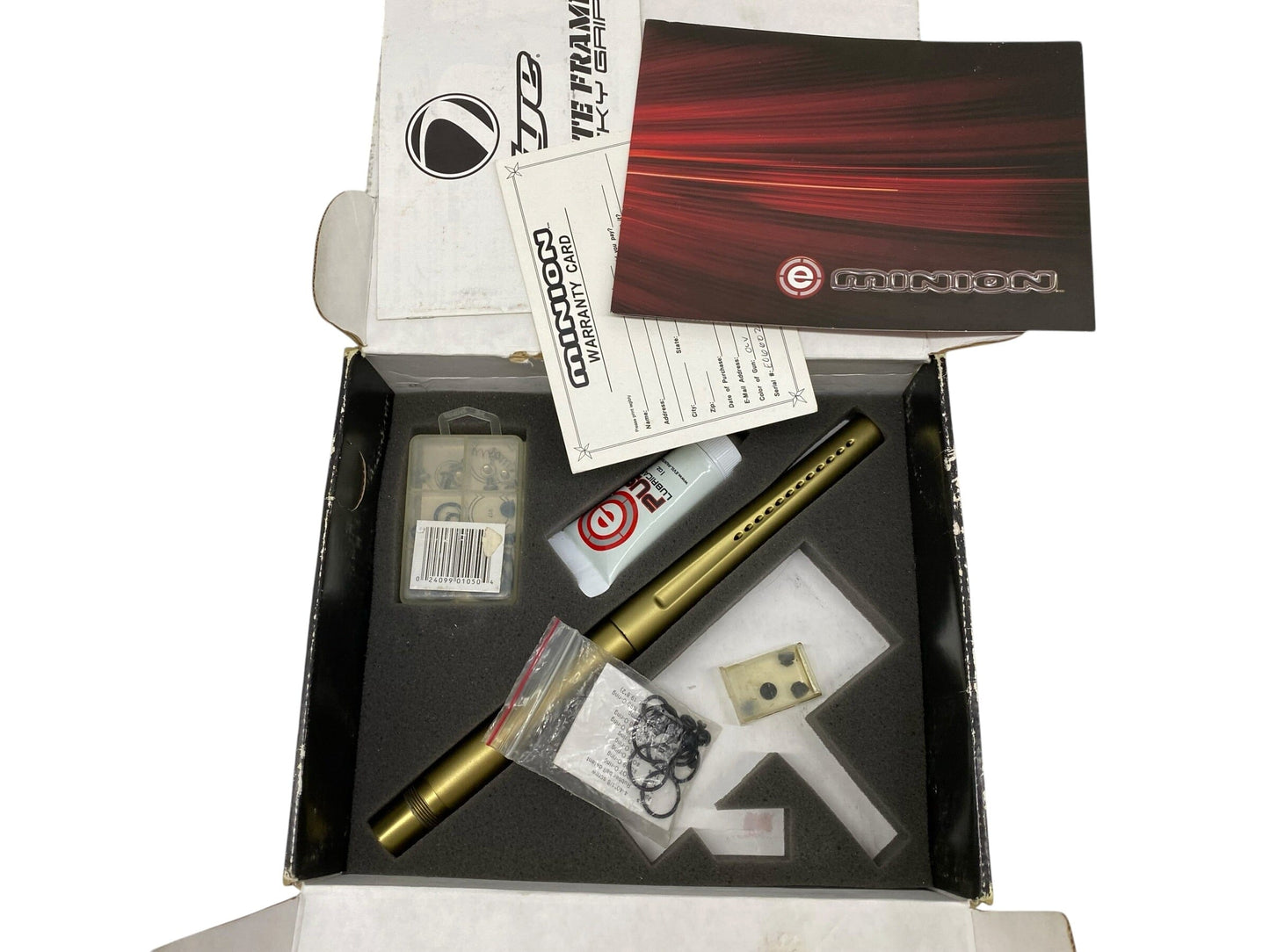 Used DYE / Proto EVIL MINION 6 Gold/Black Paintball Gun Paintball Gun from CPXBrosPaintball Buy/Sell/Trade Paintball Markers, New Paintball Guns, Paintball Hoppers, Paintball Masks, and Hormesis Headbands