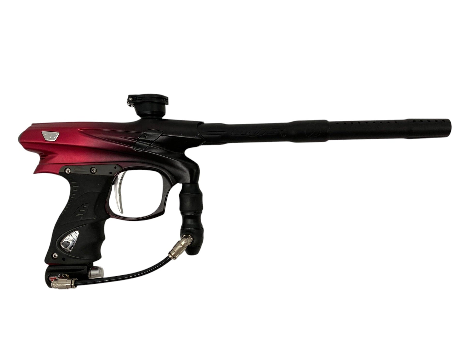 Used Dye Proto Pm 7 Paintball Gun Red/Black Fade Paintball Gun from CPXBrosPaintball Buy/Sell/Trade Paintball Markers, New Paintball Guns, Paintball Hoppers, Paintball Masks, and Hormesis Headbands