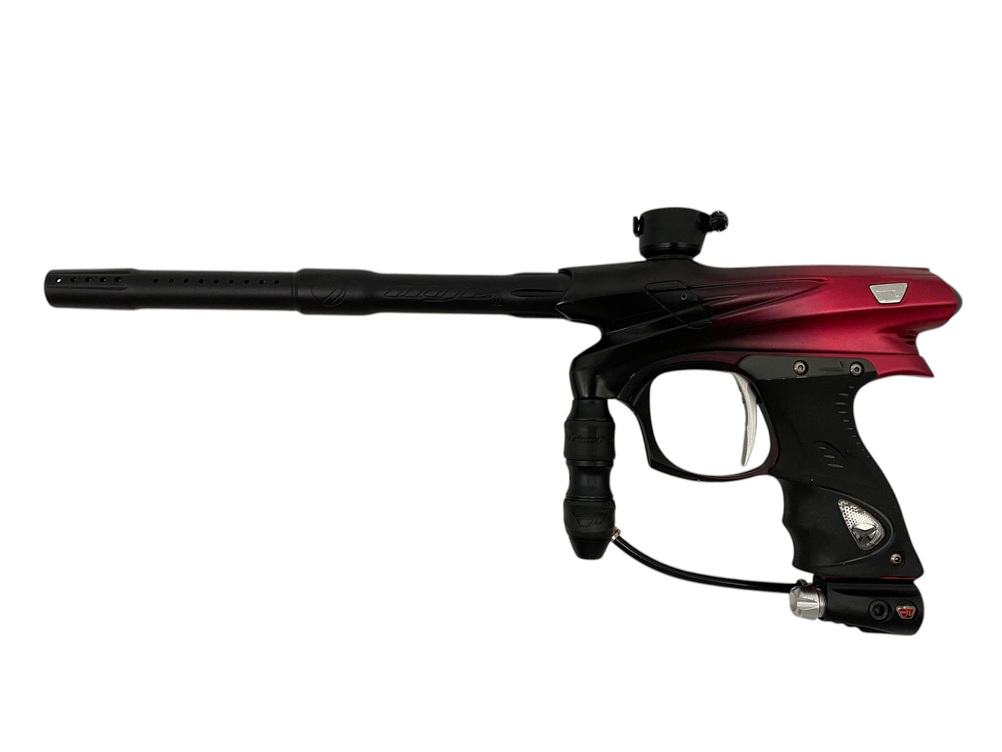 Used Dye Proto Pm 7 Paintball Gun Red/Black Fade Paintball Gun from CPXBrosPaintball Buy/Sell/Trade Paintball Markers, New Paintball Guns, Paintball Hoppers, Paintball Masks, and Hormesis Headbands
