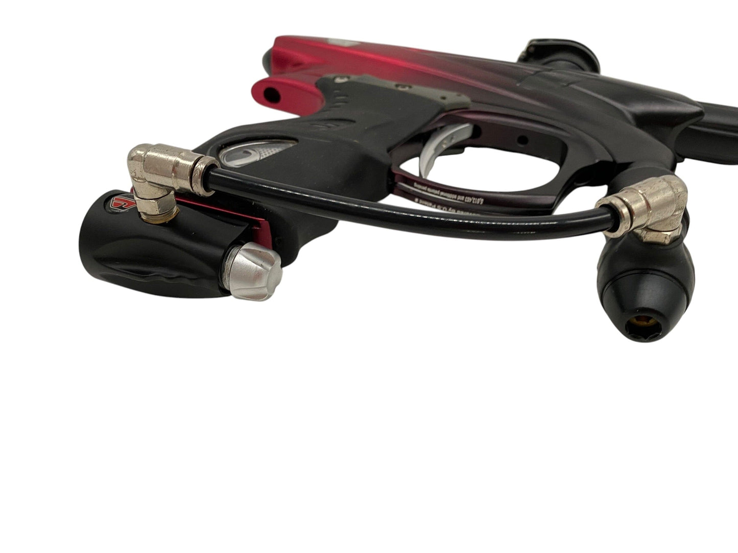 Used Dye Proto Pm 7 Paintball Gun Red/Black Fade Paintball Gun from CPXBrosPaintball Buy/Sell/Trade Paintball Markers, New Paintball Guns, Paintball Hoppers, Paintball Masks, and Hormesis Headbands