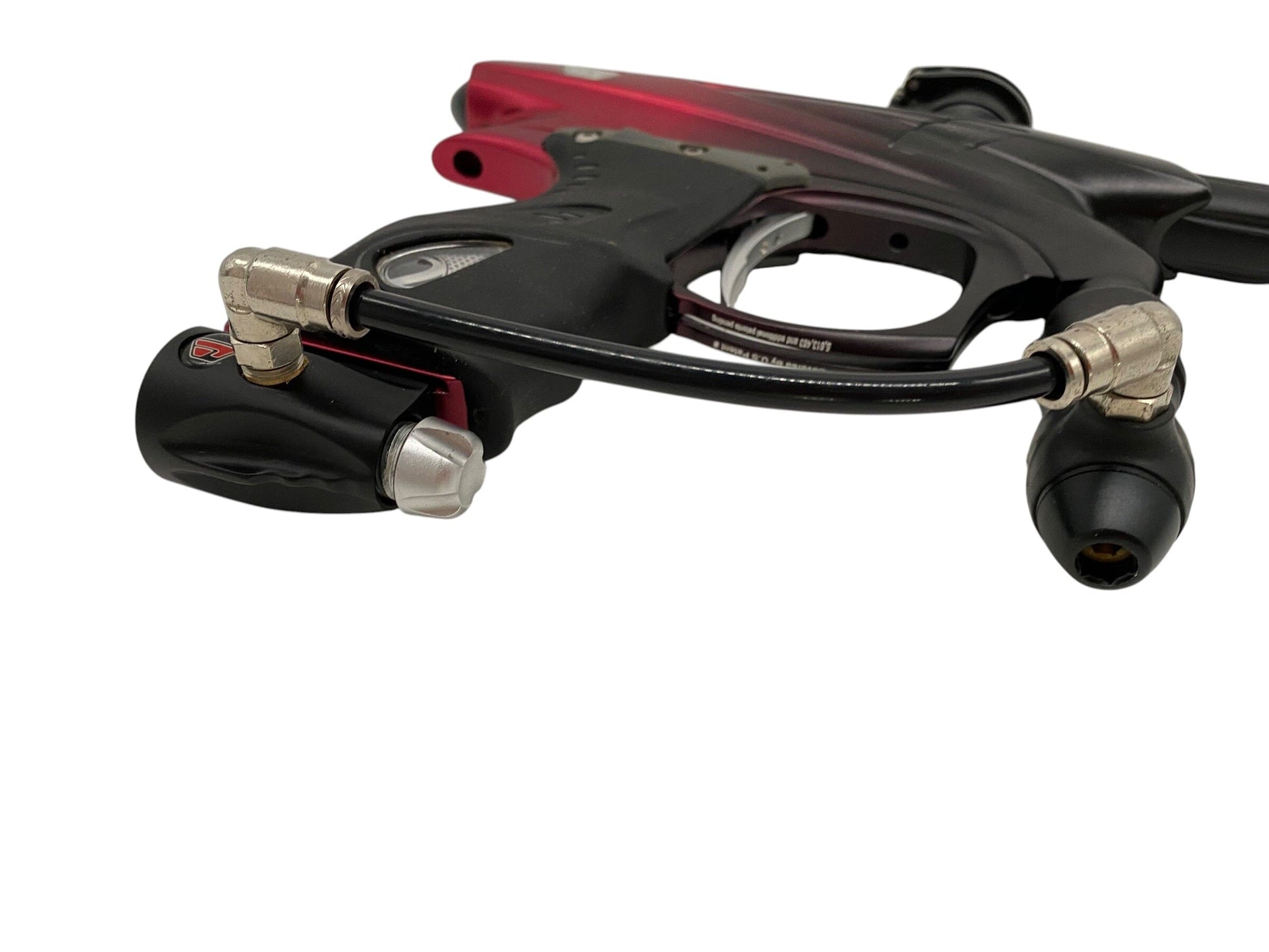 Used Dye Proto Pm 7 Paintball Gun Red/Black Fade Paintball Gun from CPXBrosPaintball Buy/Sell/Trade Paintball Markers, New Paintball Guns, Paintball Hoppers, Paintball Masks, and Hormesis Headbands