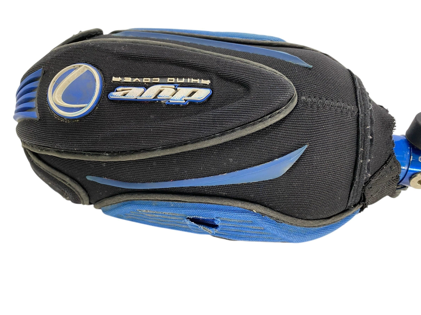 Used DYE RHINO 68 CI /4500 NEOPRENE PAINTBALL TANK COVER PROTECTOR- BLACK/BLUE-VINTAGE Paintball Gun from CPXBrosPaintball Buy/Sell/Trade Paintball Markers, New Paintball Guns, Paintball Hoppers, Paintball Masks, and Hormesis Headbands