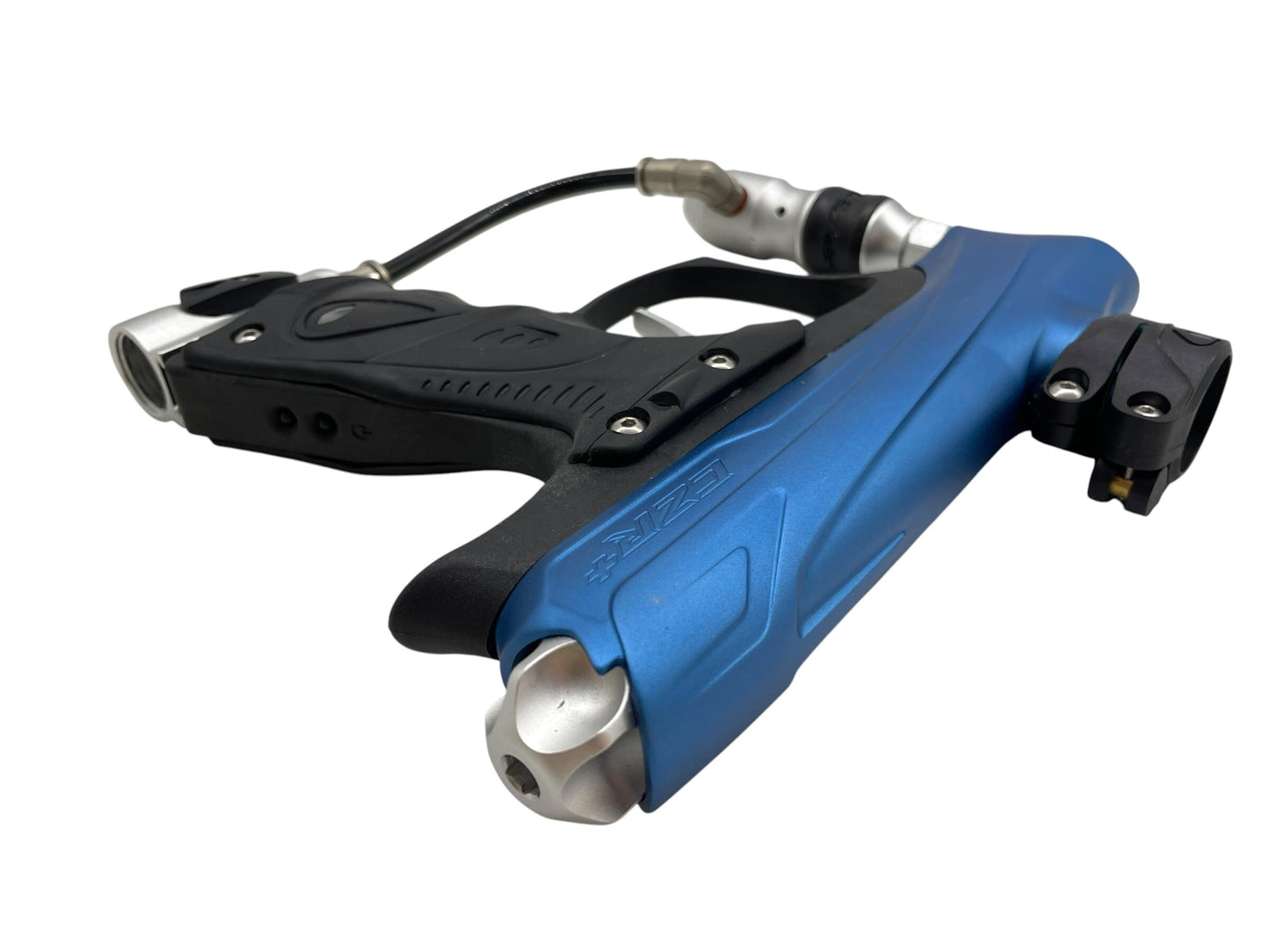 Used DYE RIZE CZR+ - BLUE/BLACK DUST/SILVER + UL-I Barrel Paintball Gun from CPXBrosPaintball Buy/Sell/Trade Paintball Markers, New Paintball Guns, Paintball Hoppers, Paintball Masks, and Hormesis Headbands