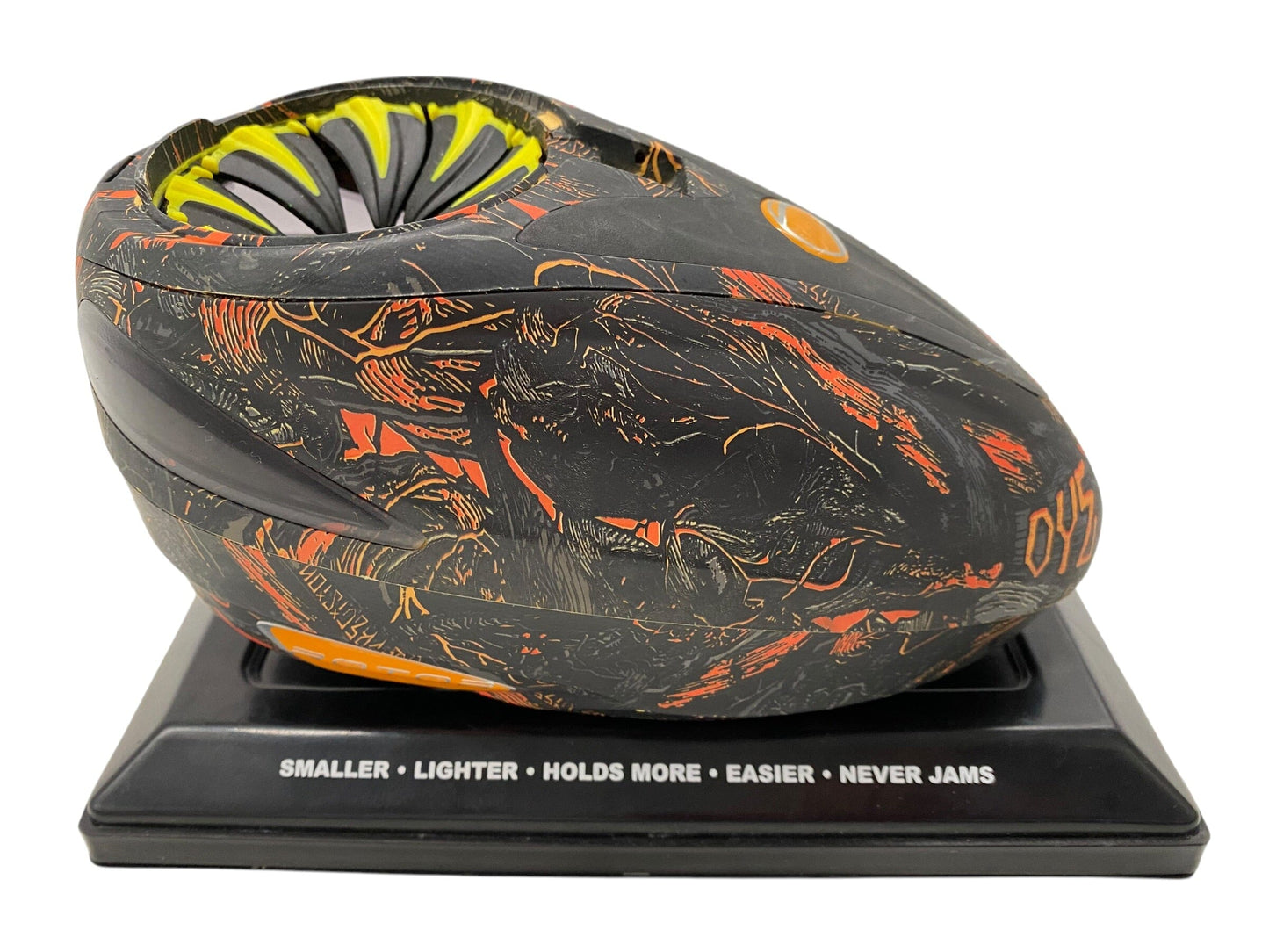 Used DYE Rotor DYETREE Orange Paintball Hopper Loader Paintball Gun from CPXBrosPaintball Buy/Sell/Trade Paintball Markers, New Paintball Guns, Paintball Hoppers, Paintball Masks, and Hormesis Headbands
