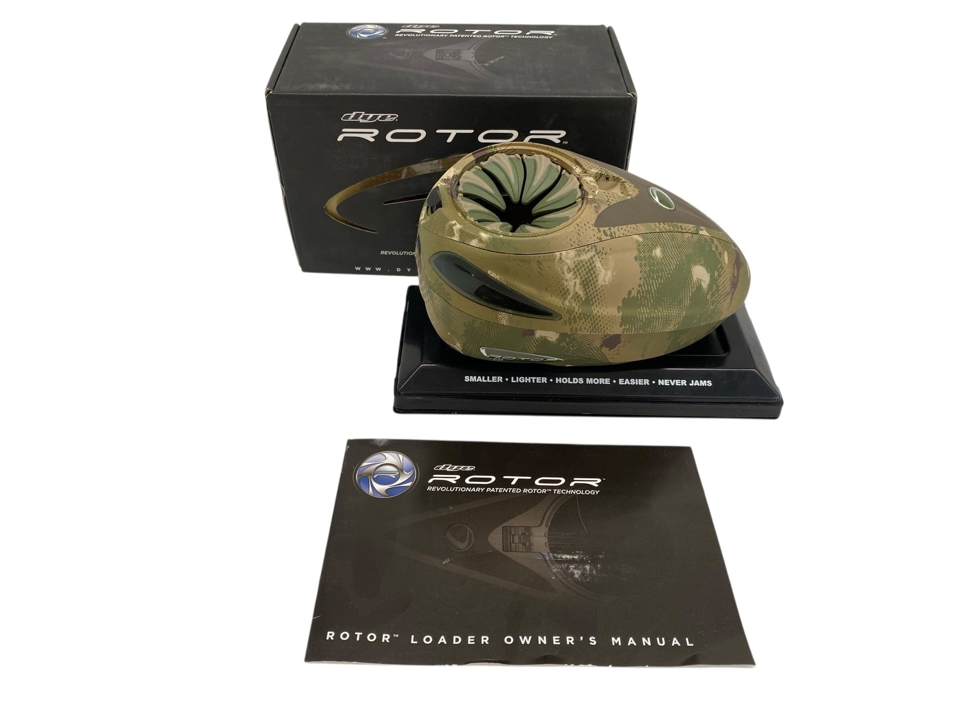 Used Dye Rotor Paintball Hopper Loader Camo Paintball Gun from CPXBrosPaintball Buy/Sell/Trade Paintball Markers, New Paintball Guns, Paintball Hoppers, Paintball Masks, and Hormesis Headbands