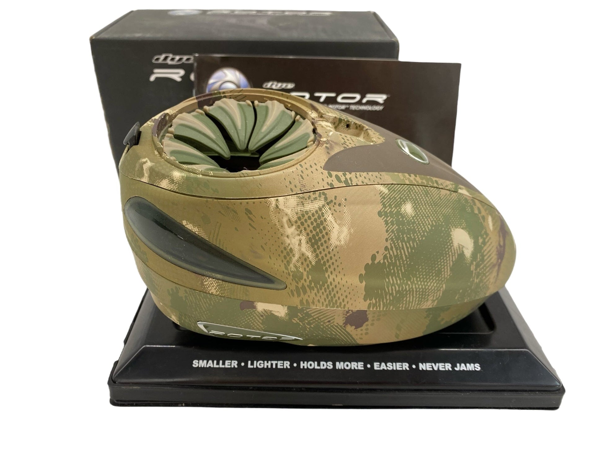 Used Dye Rotor Paintball Hopper Loader Camo Paintball Gun from CPXBrosPaintball Buy/Sell/Trade Paintball Markers, New Paintball Guns, Paintball Hoppers, Paintball Masks, and Hormesis Headbands