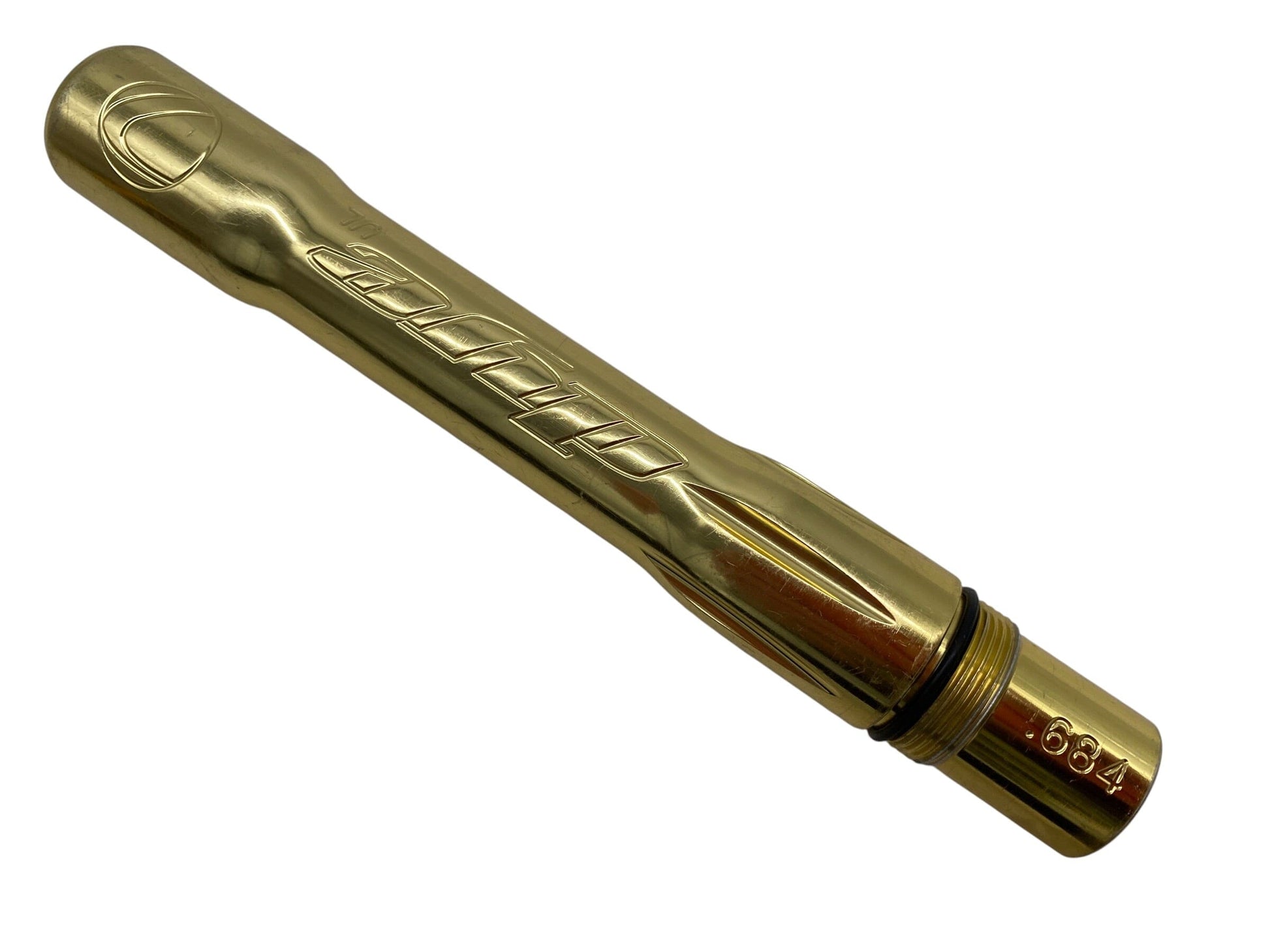Used Dye UL Barrel Back : AC Thread - .684 : Gloss Gold Paintball Gun from CPXBrosPaintball Buy/Sell/Trade Paintball Markers, New Paintball Guns, Paintball Hoppers, Paintball Masks, and Hormesis Headbands