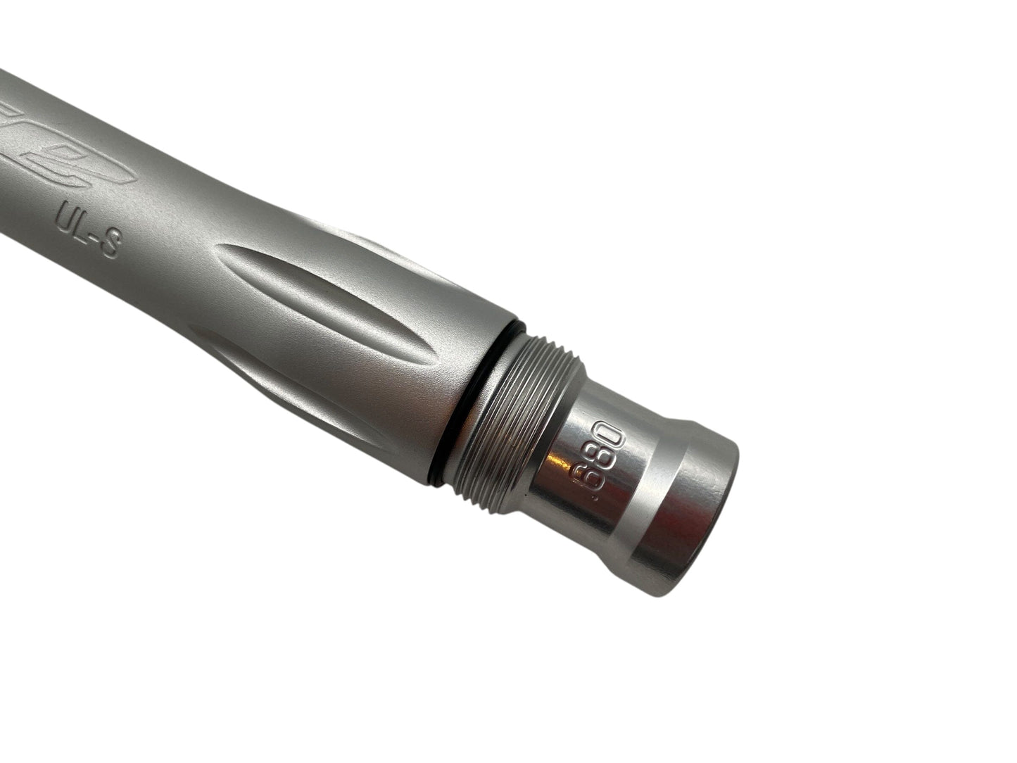Used Dye UL-S Barrel Back - .680 - Dust Silver Paintball Gun from CPXBrosPaintball Buy/Sell/Trade Paintball Markers, New Paintball Guns, Paintball Hoppers, Paintball Masks, and Hormesis Headbands