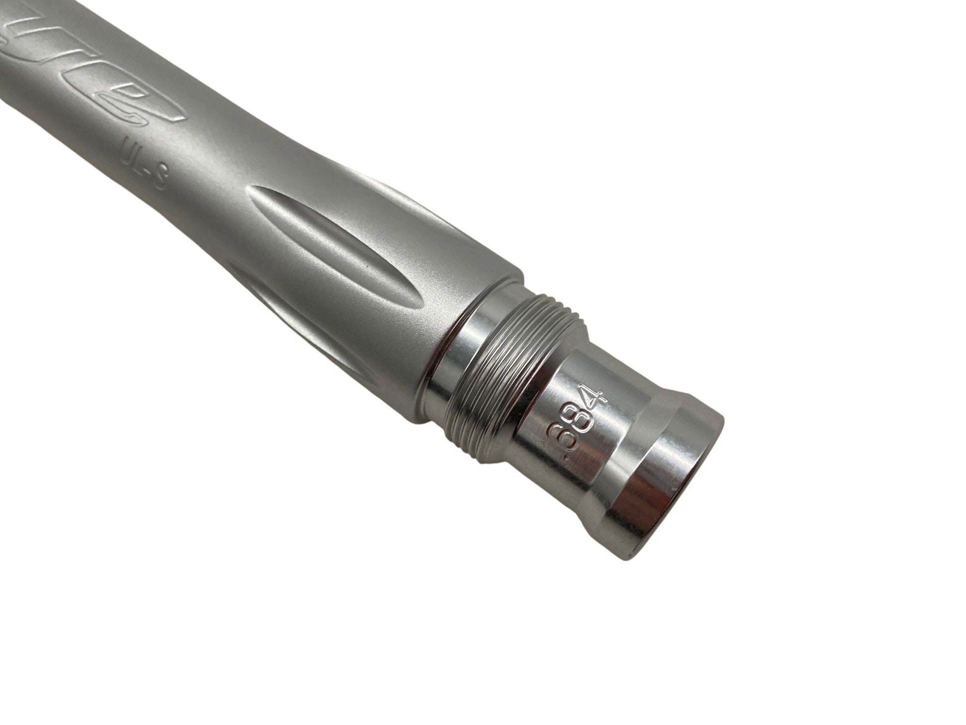 Used Dye UL-S Barrel Back - .688 - Dust Silver Paintball Gun from CPXBrosPaintball Buy/Sell/Trade Paintball Markers, New Paintball Guns, Paintball Hoppers, Paintball Masks, and Hormesis Headbands
