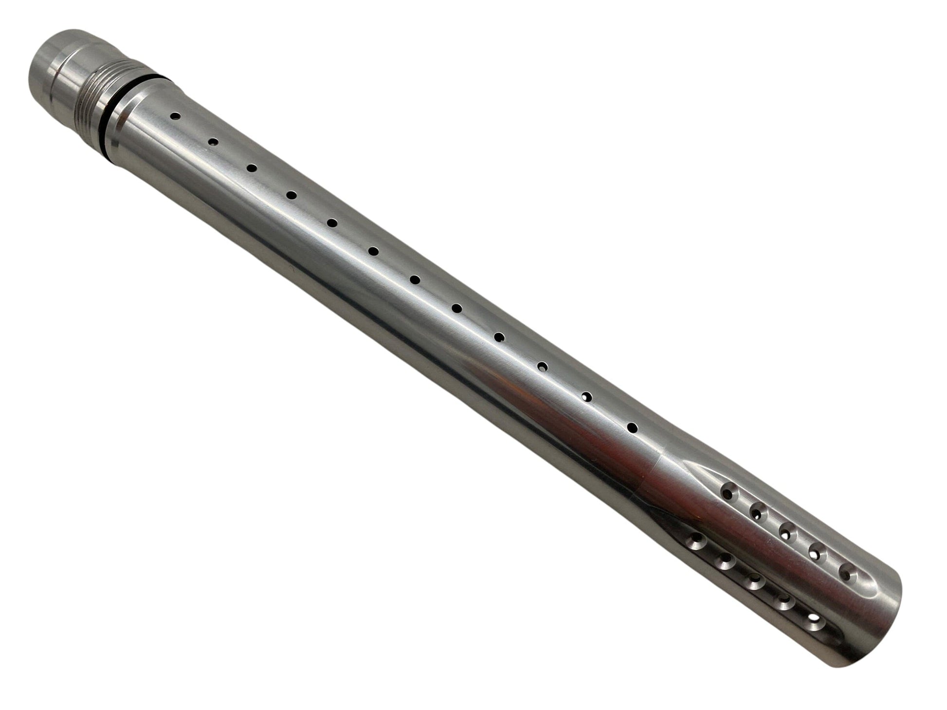 Used Dye UL-S Barrel Tip 14” AC Threaded : Gloss Silver Paintball Gun from CPXBrosPaintball Buy/Sell/Trade Paintball Markers, New Paintball Guns, Paintball Hoppers, Paintball Masks, and Hormesis Headbands