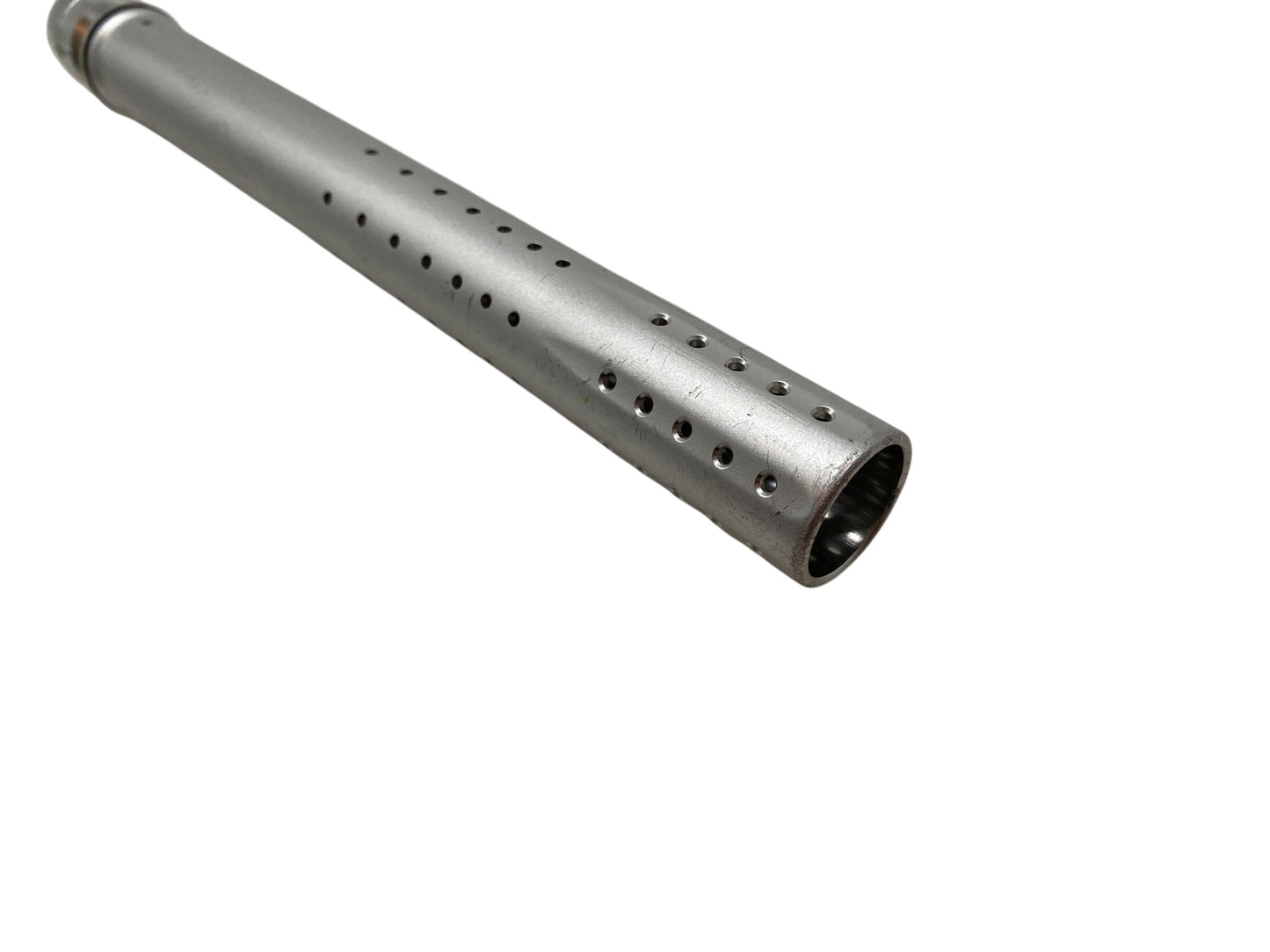 Used Dye UL-S Dust Silver Barrel Tip Paintball Gun from CPXBrosPaintball Buy/Sell/Trade Paintball Markers, New Paintball Guns, Paintball Hoppers, Paintball Masks, and Hormesis Headbands