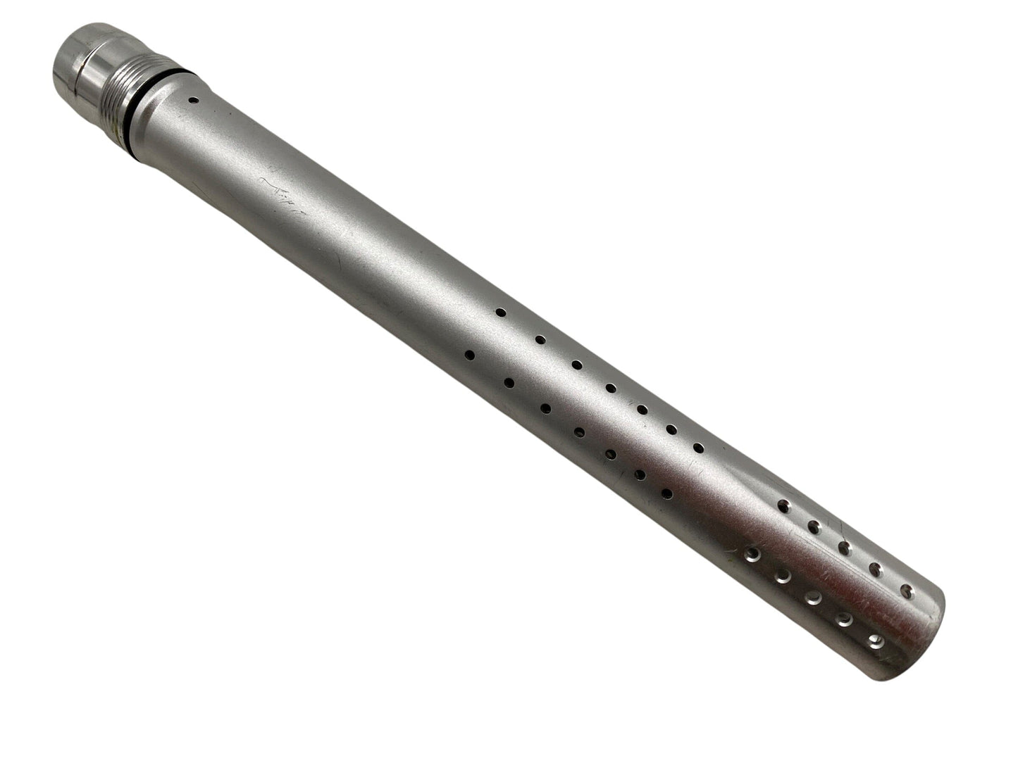 Used Dye UL-S Dust Silver Barrel Tip Paintball Gun from CPXBrosPaintball Buy/Sell/Trade Paintball Markers, New Paintball Guns, Paintball Hoppers, Paintball Masks, and Hormesis Headbands