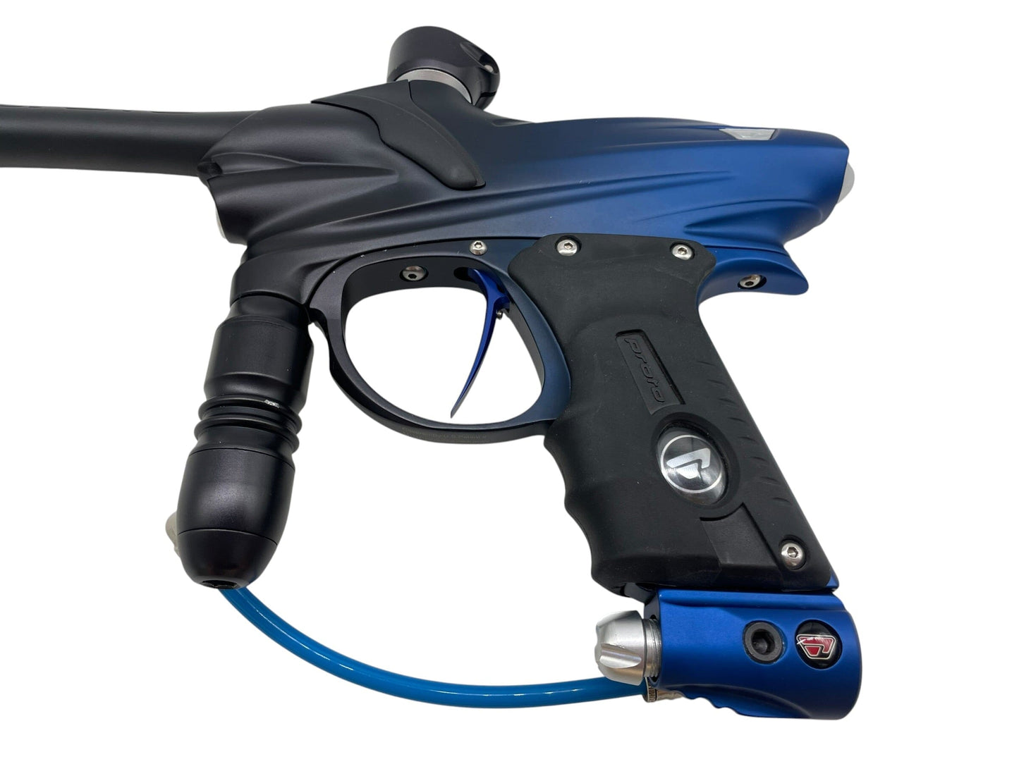 Used DYE/PROTO PM6 Blue to Black Fade Paintball Gun Paintball Gun from CPXBrosPaintball Buy/Sell/Trade Paintball Markers, New Paintball Guns, Paintball Hoppers, Paintball Masks, and Hormesis Headbands