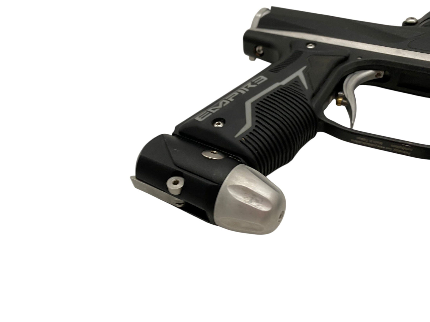 Used Empire Axe 2.0 Black / Silver / Blue Paintball Gun Paintball Gun from CPXBrosPaintball Buy/Sell/Trade Paintball Markers, New Paintball Guns, Paintball Hoppers, Paintball Masks, and Hormesis Headbands