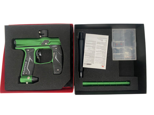 Used Empire Axe 2.0 Green/Black Paintball Gun Oled Paintball Gun from CPXBrosPaintball Buy/Sell/Trade Paintball Markers, New Paintball Guns, Paintball Hoppers, Paintball Masks, and Hormesis Headbands