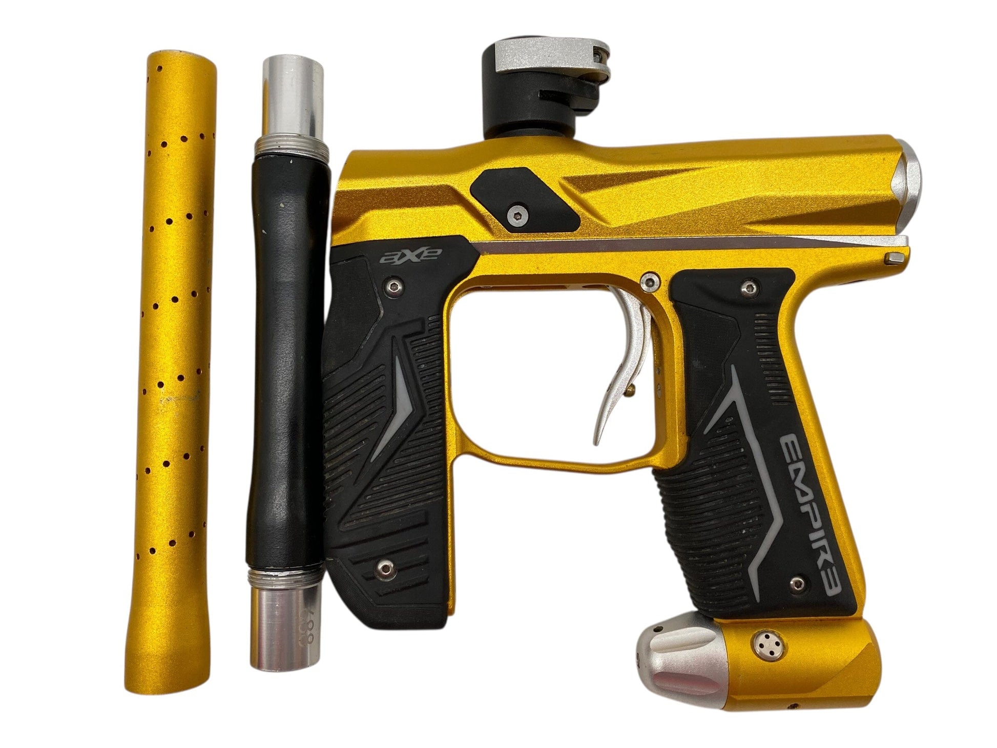 Used Empire Axe 2.0 Paintball Gun Gold Paintball Gun from CPXBrosPaintball Buy/Sell/Trade Paintball Markers, New Paintball Guns, Paintball Hoppers, Paintball Masks, and Hormesis Headbands