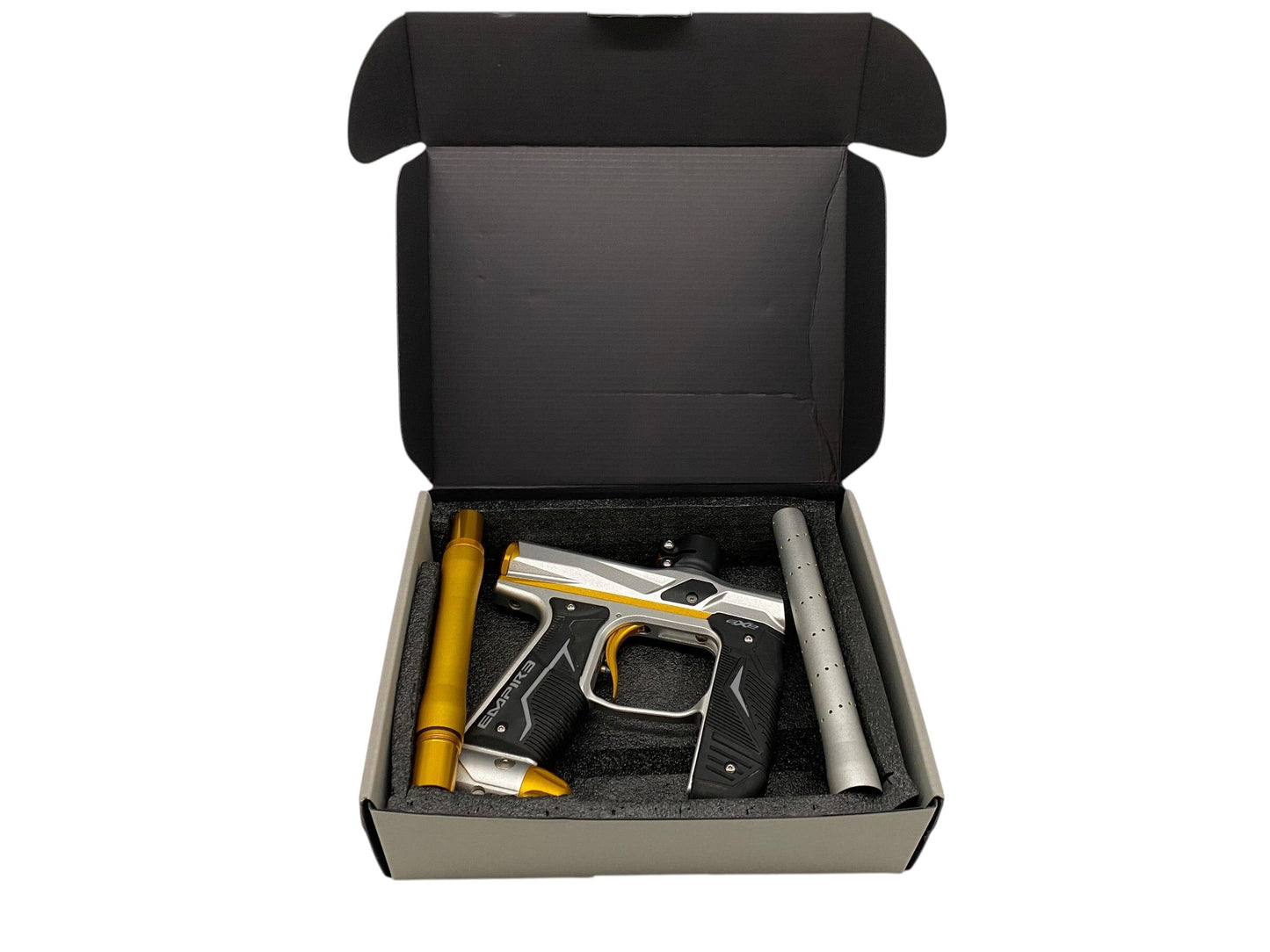 Used Empire AXE 2.0 Silver/Gold Paintball Gun Paintball Gun from CPXBrosPaintball Buy/Sell/Trade Paintball Markers, New Paintball Guns, Paintball Hoppers, Paintball Masks, and Hormesis Headbands