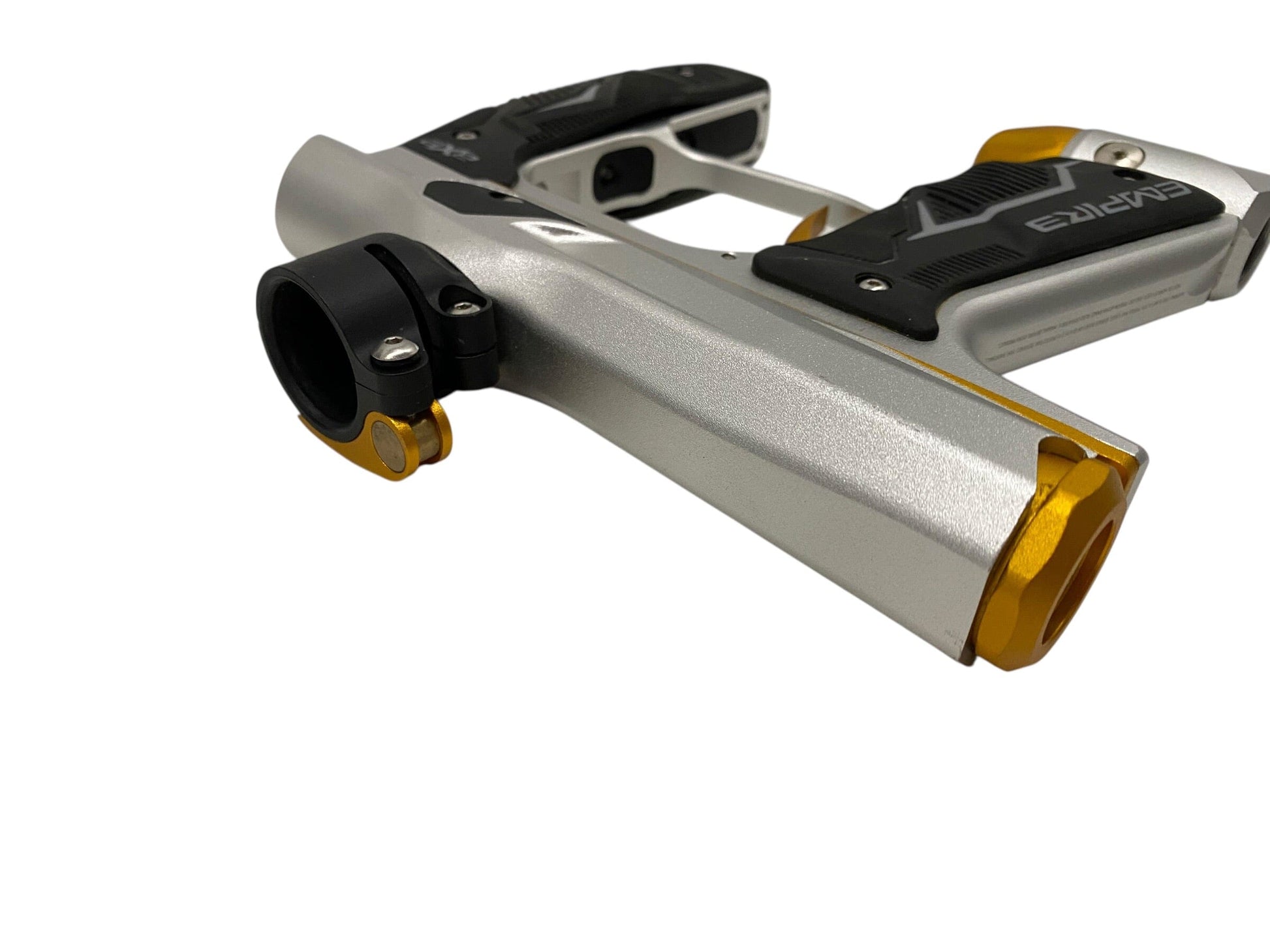 Used Empire AXE 2.0 Silver/Gold Paintball Gun Paintball Gun from CPXBrosPaintball Buy/Sell/Trade Paintball Markers, New Paintball Guns, Paintball Hoppers, Paintball Masks, and Hormesis Headbands