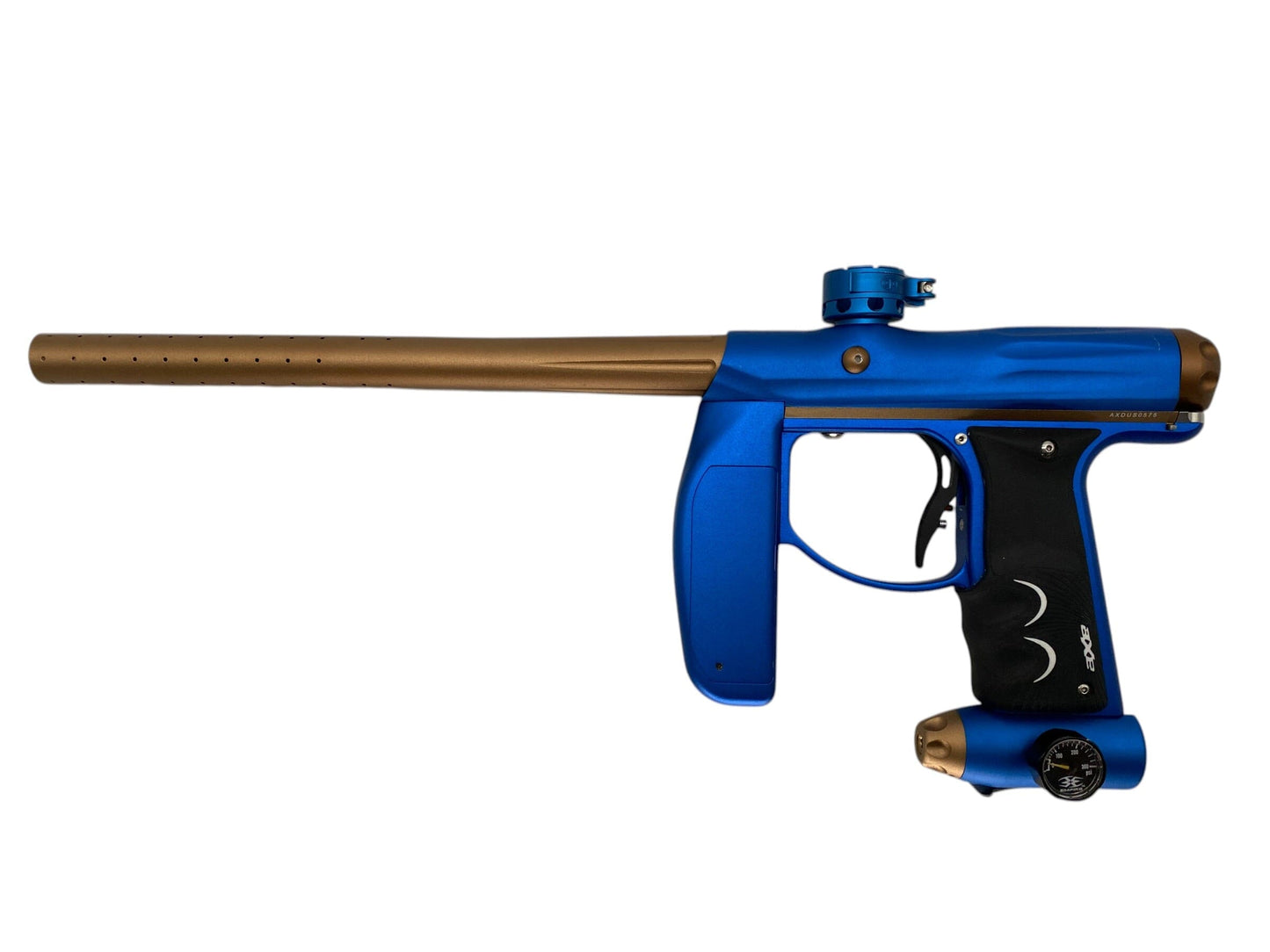 Used Empire Axe Blue/Bronze Paintball Gun Paintball Gun from CPXBrosPaintball Buy/Sell/Trade Paintball Markers, New Paintball Guns, Paintball Hoppers, Paintball Masks, and Hormesis Headbands