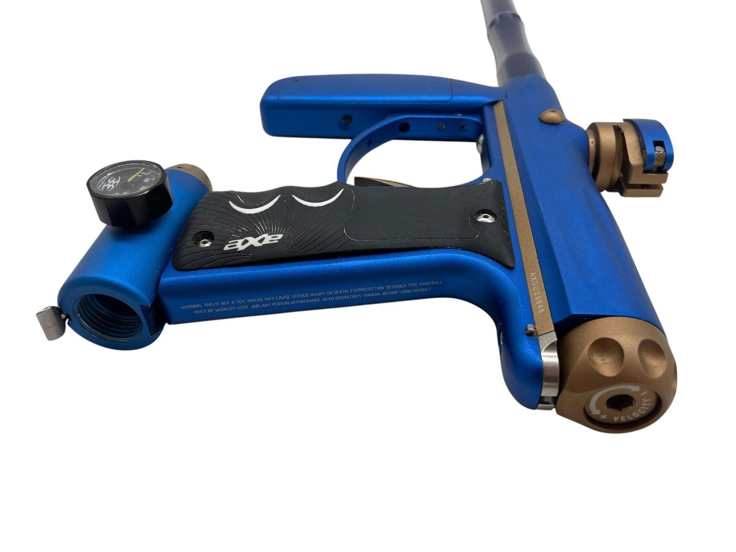Used Empire Axe Blue/Bronze Paintball Gun Paintball Gun from CPXBrosPaintball Buy/Sell/Trade Paintball Markers, New Paintball Guns, Paintball Hoppers, Paintball Masks, and Hormesis Headbands