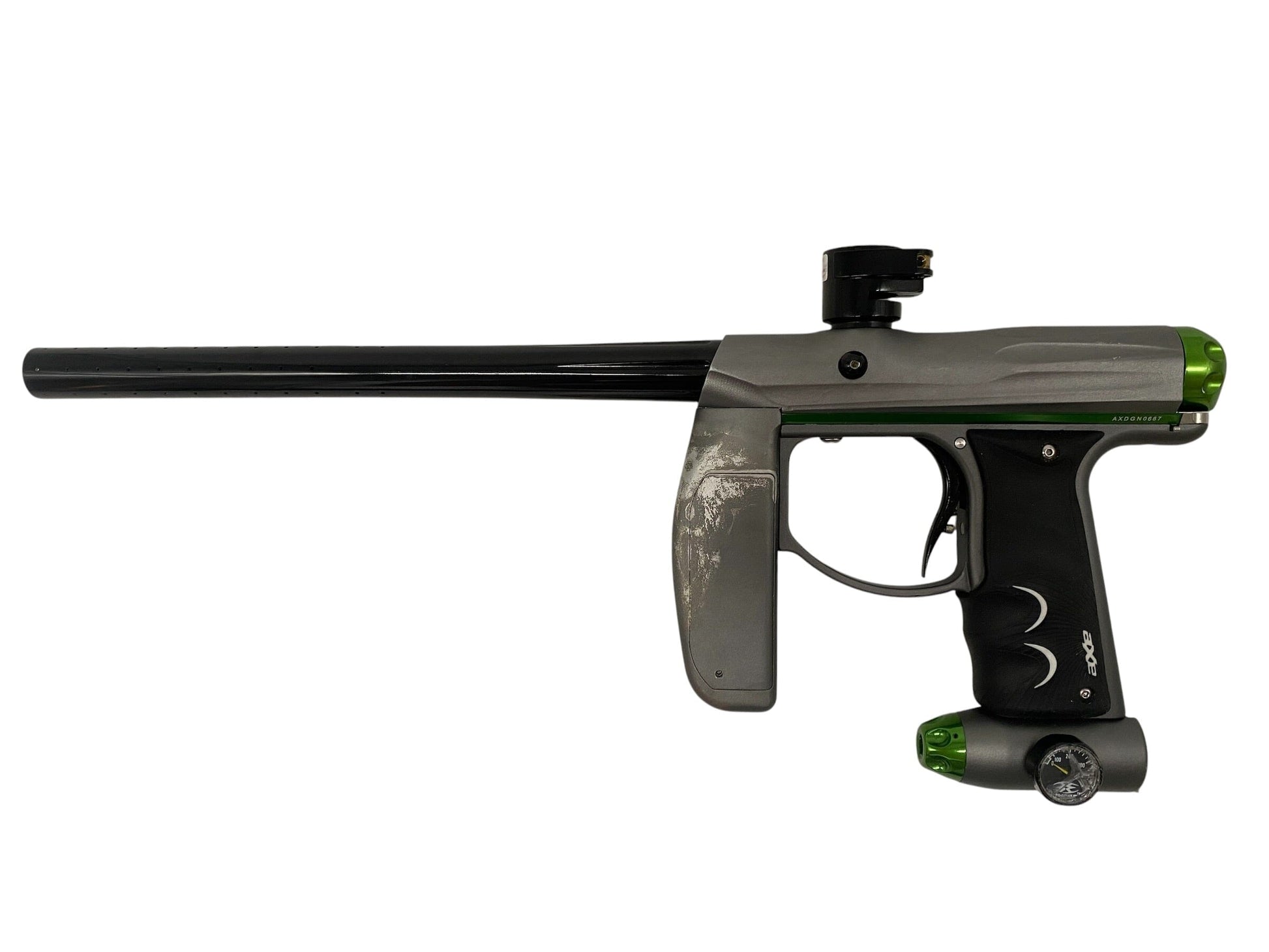 Used Empire Axe Grey/Black Paintball Gun Paintball Gun from CPXBrosPaintball Buy/Sell/Trade Paintball Markers, New Paintball Guns, Paintball Hoppers, Paintball Masks, and Hormesis Headbands