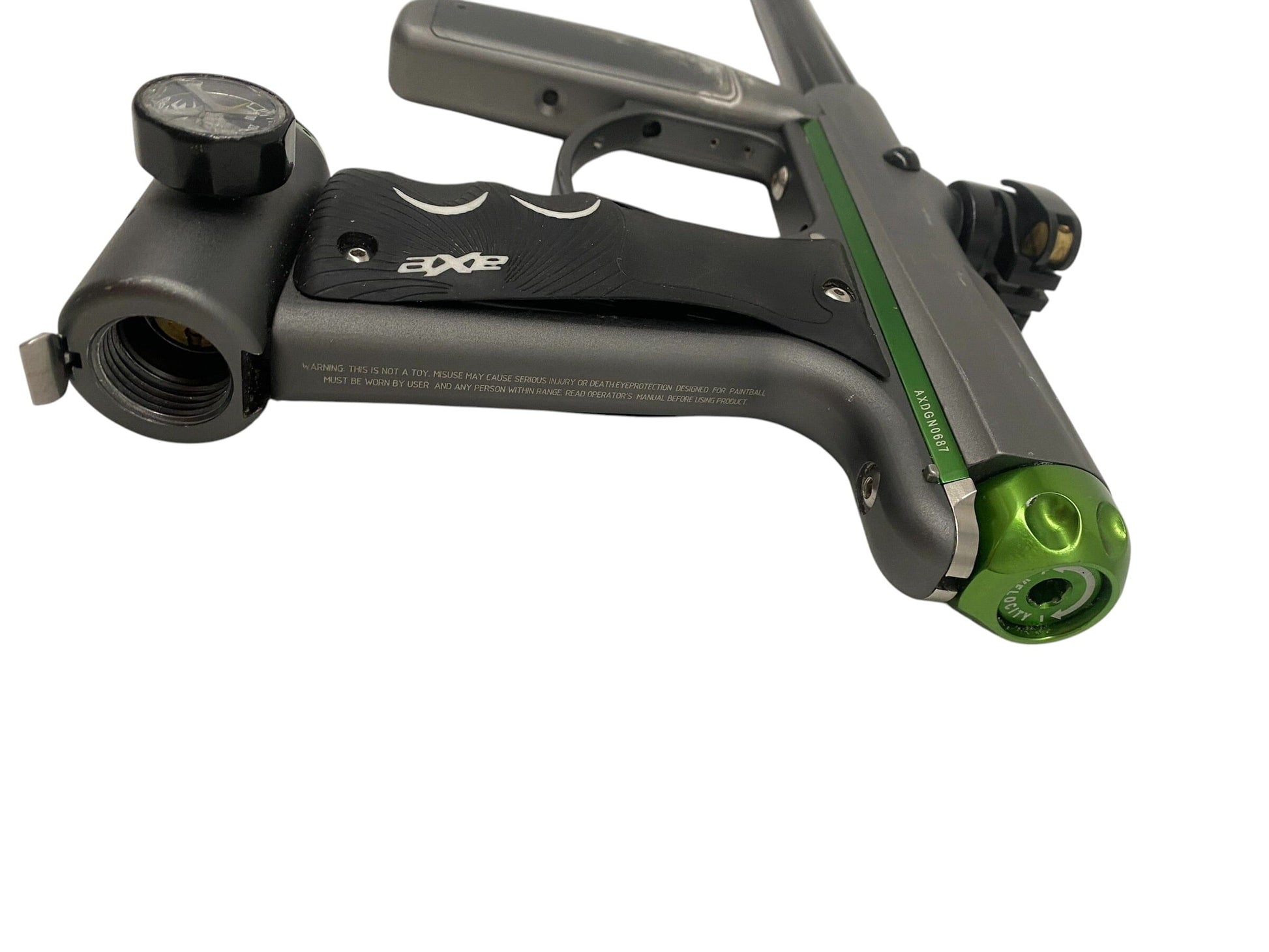 Used Empire Axe Grey/Black Paintball Gun Paintball Gun from CPXBrosPaintball Buy/Sell/Trade Paintball Markers, New Paintball Guns, Paintball Hoppers, Paintball Masks, and Hormesis Headbands