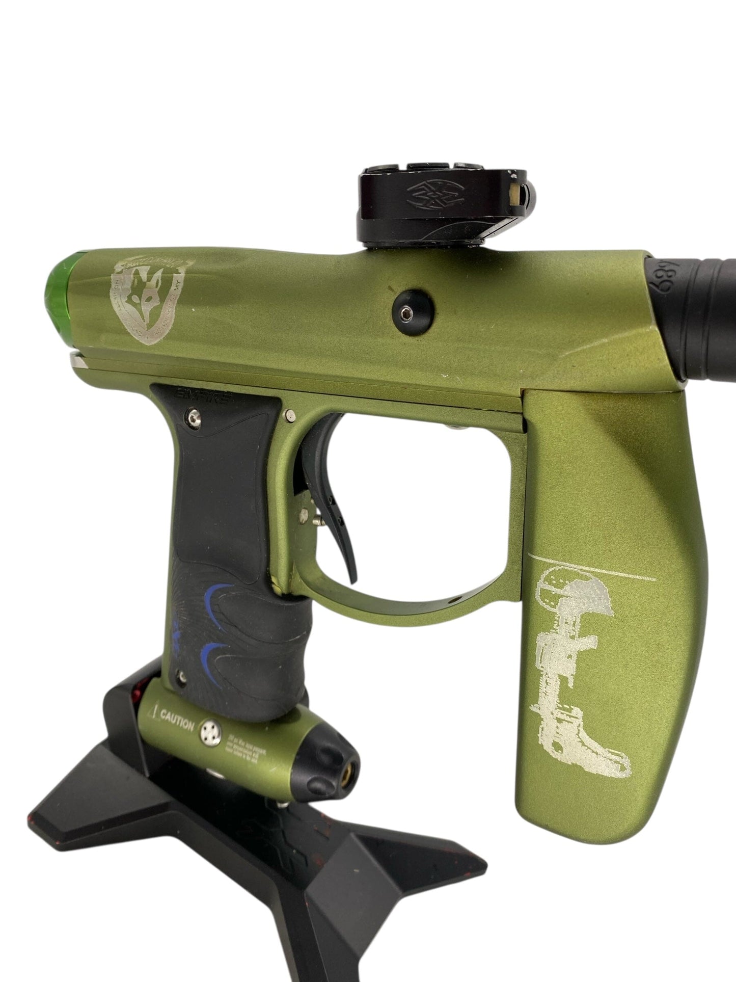 Used Empire Axe Paintball Gun Olive Paintball Gun from CPXBrosPaintball Buy/Sell/Trade Paintball Markers, New Paintball Guns, Paintball Hoppers, Paintball Masks, and Hormesis Headbands