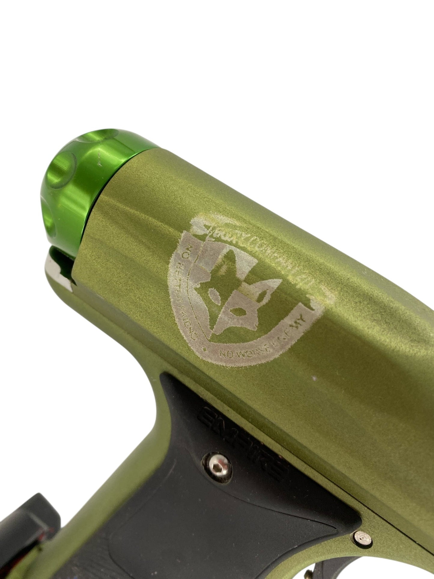 Used Empire Axe Paintball Gun Olive Paintball Gun from CPXBrosPaintball Buy/Sell/Trade Paintball Markers, New Paintball Guns, Paintball Hoppers, Paintball Masks, and Hormesis Headbands