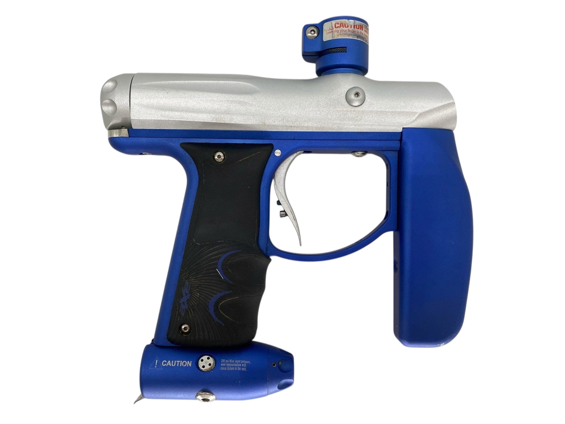 Used Empire Axe Paintball Gun Silver/Blue Paintball Gun from CPXBrosPaintball Buy/Sell/Trade Paintball Markers, New Paintball Guns, Paintball Hoppers, Paintball Masks, and Hormesis Headbands