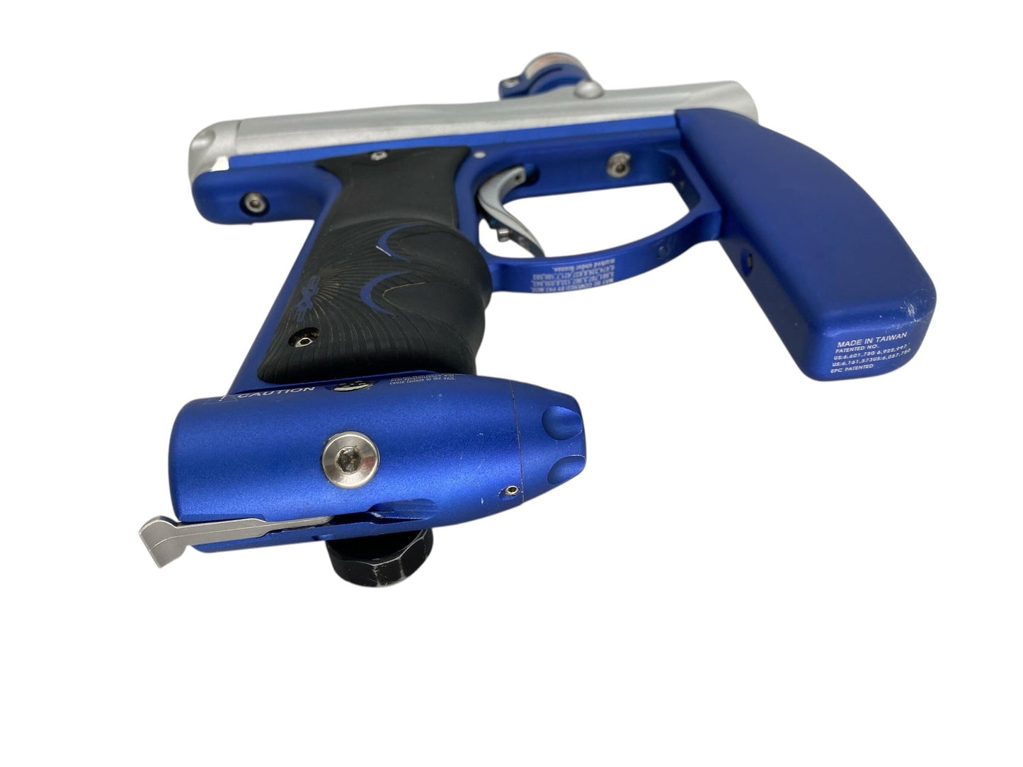 Used Empire Axe Paintball Gun Silver/Blue Paintball Gun from CPXBrosPaintball Buy/Sell/Trade Paintball Markers, New Paintball Guns, Paintball Hoppers, Paintball Masks, and Hormesis Headbands