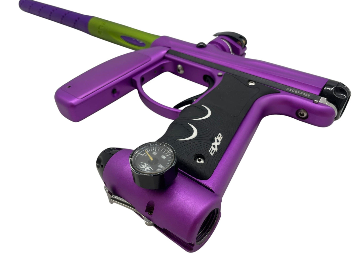 Used Empire Axe Purple/Green Paintball Gun Paintball Gun from CPXBrosPaintball Buy/Sell/Trade Paintball Markers, New Paintball Guns, Paintball Hoppers, Paintball Masks, and Hormesis Headbands