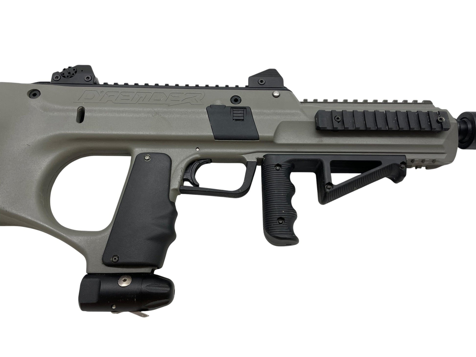 Used Empire Defender Grey/Black Electronic Paintball Gun Paintball Gun from CPXBrosPaintball Buy/Sell/Trade Paintball Markers, New Paintball Guns, Paintball Hoppers, Paintball Masks, and Hormesis Headbands