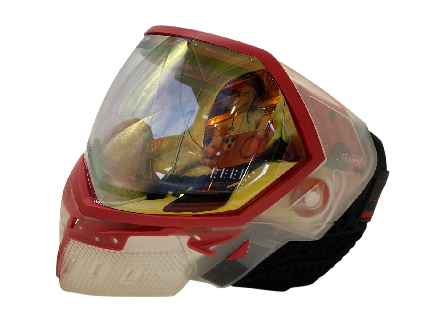Used Empire EVS Clear/Red Paintball Mask Goggles Paintball Gun from CPXBrosPaintball Buy/Sell/Trade Paintball Markers, New Paintball Guns, Paintball Hoppers, Paintball Masks, and Hormesis Headbands