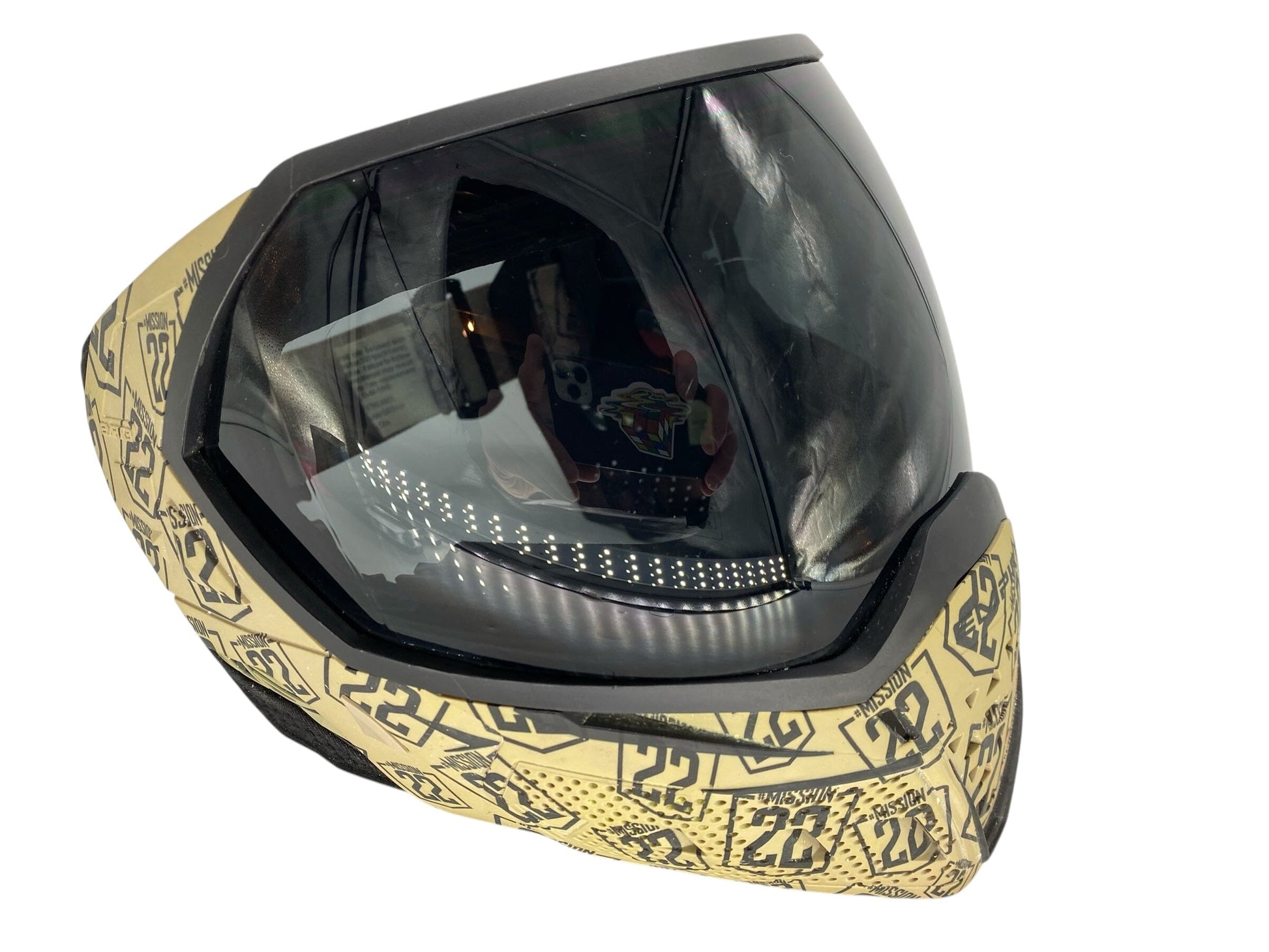 Used Empire EVS Special Edition Mission-22 Tan Paintball Mask Paintball Gun from CPXBrosPaintball Buy/Sell/Trade Paintball Markers, New Paintball Guns, Paintball Hoppers, Paintball Masks, and Hormesis Headbands